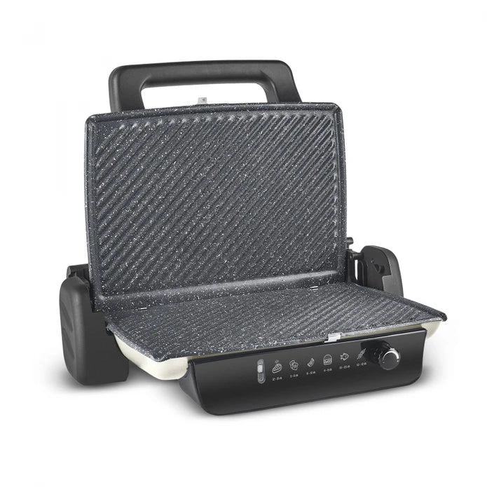 Karaca Crust Grill Toast Grill and Toaster 6 Slices Matte Cream 153.09.01.6893 - Kitchen Appliances - ebarza Furniture UAE | Shop Modern Furniture in Abu Dhabi & Dubai - مفروشات ايبازرا في الامارات | تسوق اثاث عصري وديكورات مميزة في دبي وابوظبي