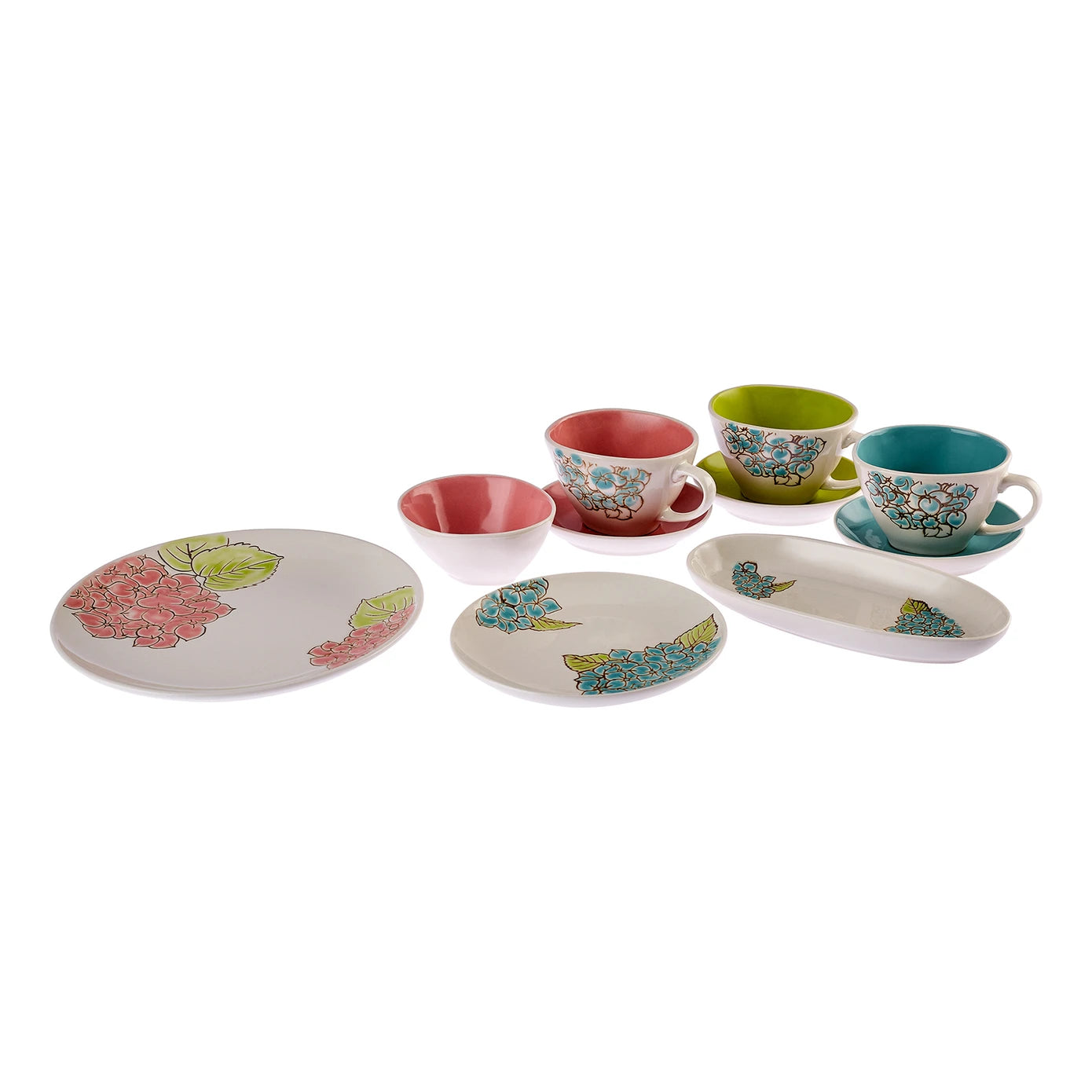 Karaca Giselle New Bone 26 Piece Breakfast/Serving Set for 6 People 153.03.08.4911 - Dinnerware Sets - ebarza Furniture UAE | Shop Modern Furniture in Abu Dhabi & Dubai - مفروشات ايبازرا في الامارات | تسوق اثاث عصري وديكورات مميزة في دبي وابوظبي