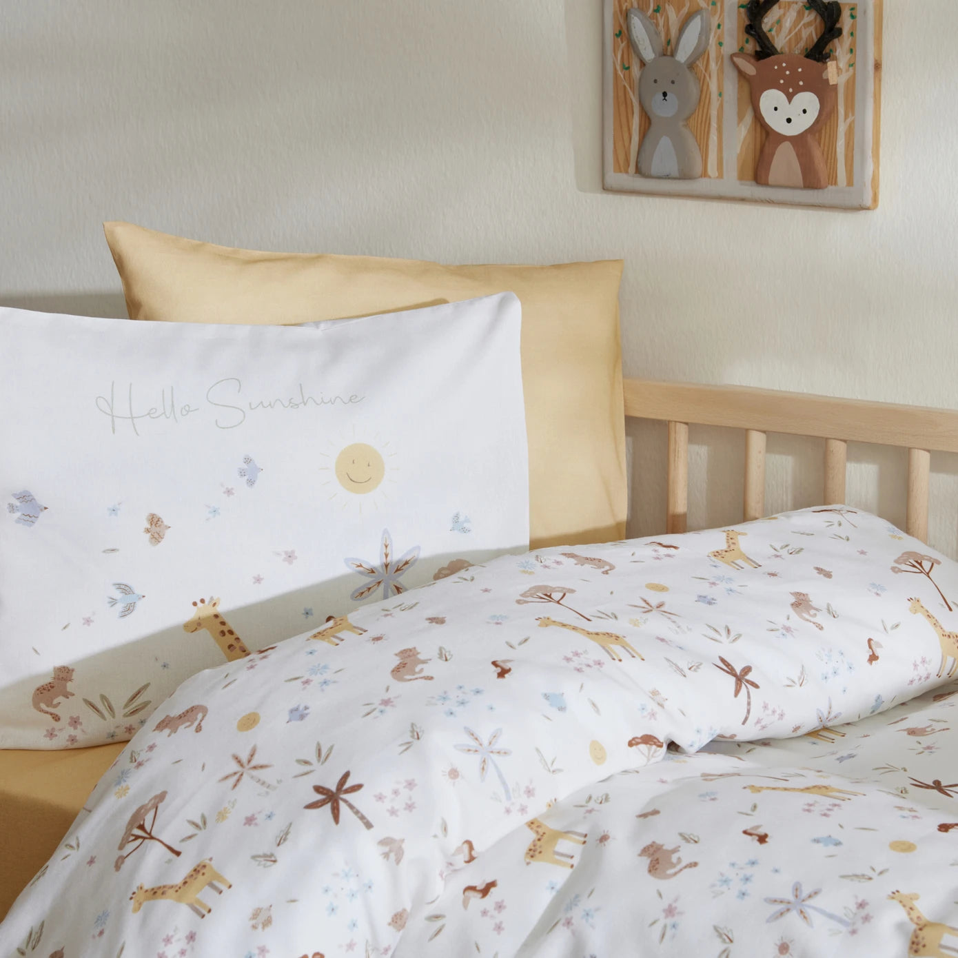 Karaca Home Baby Sunshine Duvet Cover Set 200.22.11.0215 - Bedding - ebarza Furniture UAE | Shop Modern Furniture in Abu Dhabi & Dubai - مفروشات ايبازرا في الامارات | تسوق اثاث عصري وديكورات مميزة في دبي وابوظبي