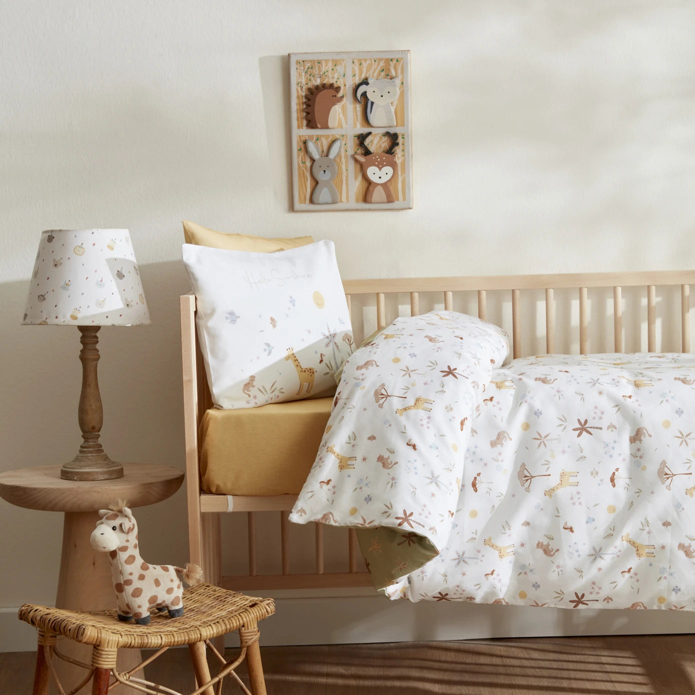 Karaca Home Baby Sunshine Duvet Cover Set 200.22.11.0215 - Bedding - ebarza Furniture UAE | Shop Modern Furniture in Abu Dhabi & Dubai - مفروشات ايبازرا في الامارات | تسوق اثاث عصري وديكورات مميزة في دبي وابوظبي