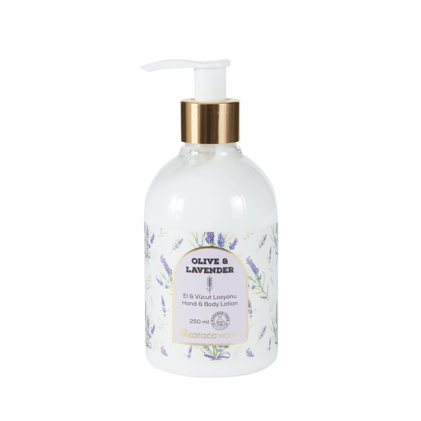 Karaca Home Cicek Olive Lavender Hand and Body Lotion 250 ml 300.22.02.0918 - Body Lotion - ebarza Furniture UAE | Shop Modern Furniture in Abu Dhabi & Dubai - مفروشات ايبازرا في الامارات | تسوق اثاث عصري وديكورات مميزة في دبي وابوظبي