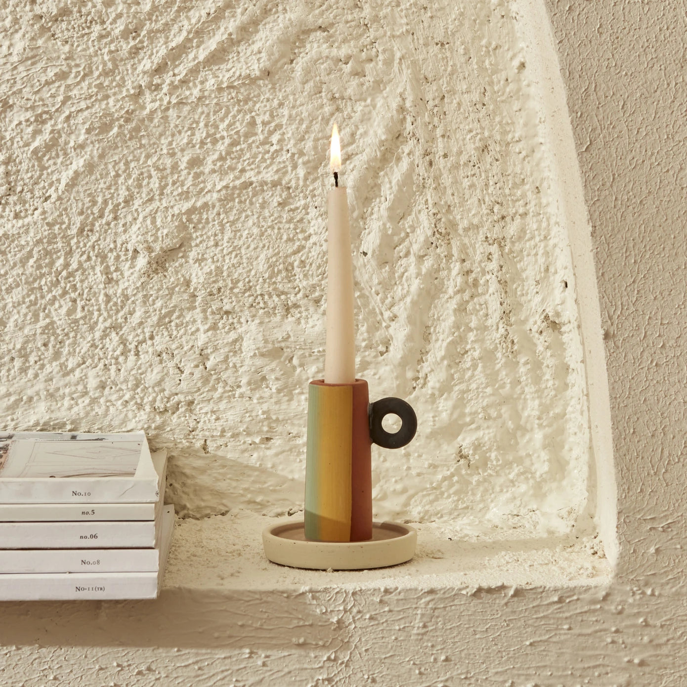 Karaca Home Simple Candlestick 9.6 cm Brown 300.22.02.0506 - Candle Holders - ebarza Furniture UAE | Shop Modern Furniture in Abu Dhabi & Dubai - مفروشات ايبازرا في الامارات | تسوق اثاث عصري وديكورات مميزة في دبي وابوظبي