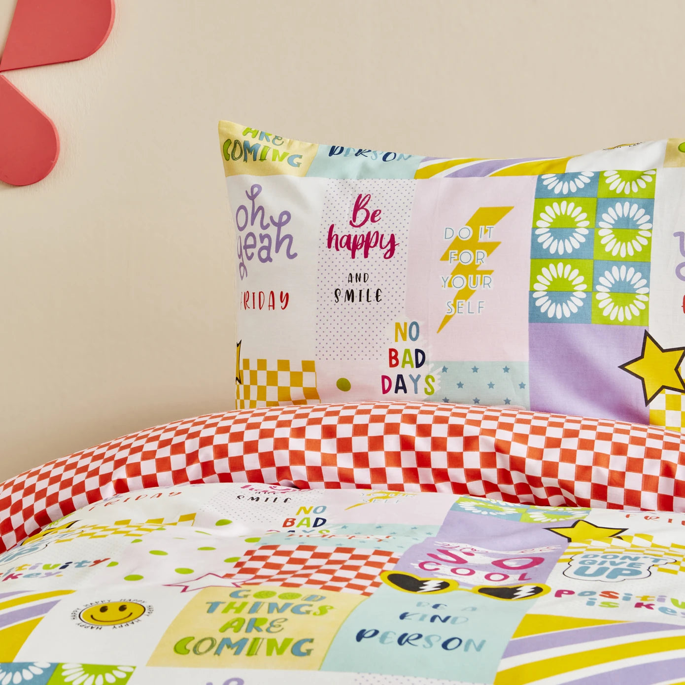 Karaca Home Young Youthful 100% Cotton Fitted Single Duvet Cover Set 200.22.14.0231 - Bedding - ebarza Furniture UAE | Shop Modern Furniture in Abu Dhabi & Dubai - مفروشات ايبازرا في الامارات | تسوق اثاث عصري وديكورات مميزة في دبي وابوظبي