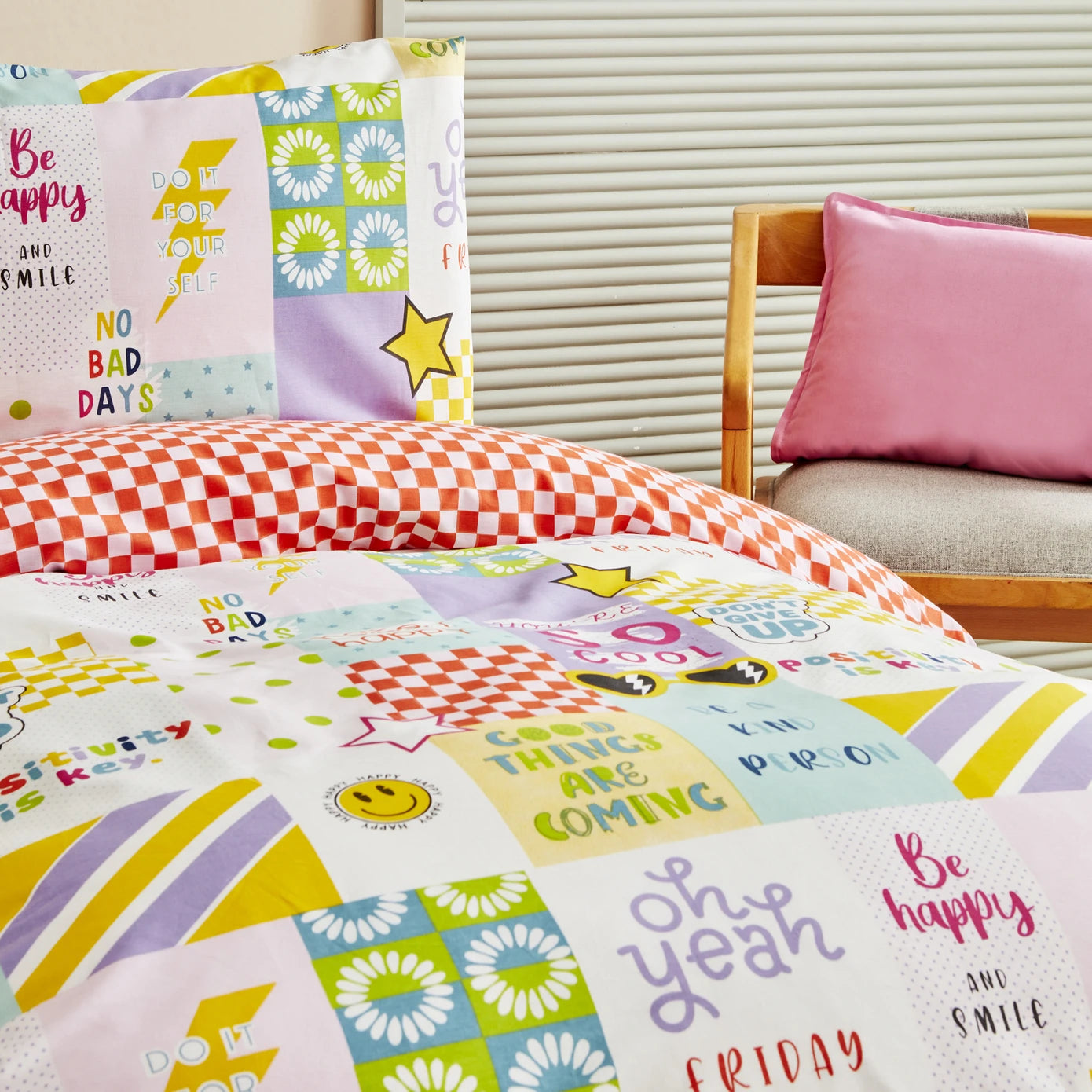 Karaca Home Young Youthful 100% Cotton Fitted Single Duvet Cover Set 200.22.14.0231 - Bedding - ebarza Furniture UAE | Shop Modern Furniture in Abu Dhabi & Dubai - مفروشات ايبازرا في الامارات | تسوق اثاث عصري وديكورات مميزة في دبي وابوظبي