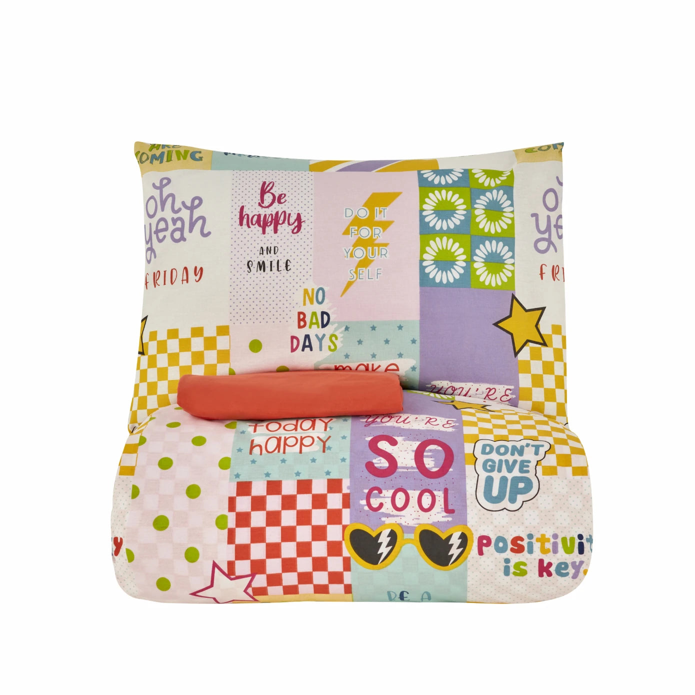 Karaca Home Young Youthful 100% Cotton Fitted Single Duvet Cover Set 200.22.14.0231 - Bedding - ebarza Furniture UAE | Shop Modern Furniture in Abu Dhabi & Dubai - مفروشات ايبازرا في الامارات | تسوق اثاث عصري وديكورات مميزة في دبي وابوظبي