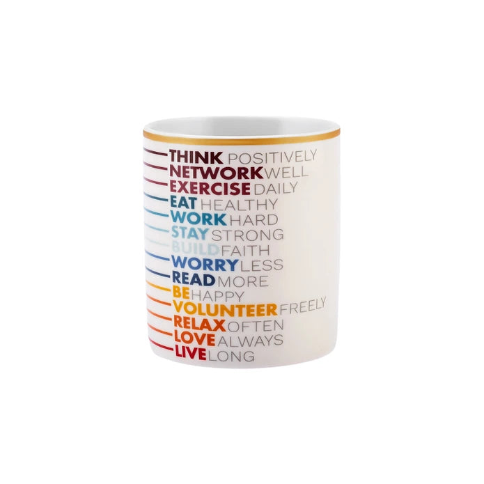 Karaca Motto Lines Mug 360 ml 153.03.05.0167 - Mugs - ebarza Furniture UAE | Shop Modern Furniture in Abu Dhabi & Dubai - مفروشات ايبازرا في الامارات | تسوق اثاث عصري وديكورات مميزة في دبي وابوظبي