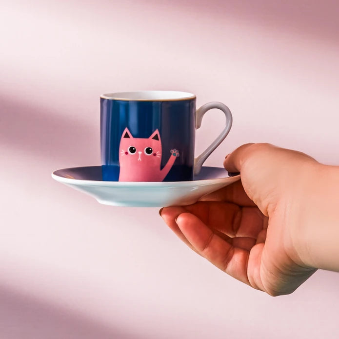 Pre-order 25 Days Delivery - Karaca Paws Coffee Cup for 6 People 80 ml 153.03.06.6149 - Coffee Sets - ebarza Furniture UAE | Shop Modern Furniture in Abu Dhabi & Dubai - مفروشات ايبازرا في الامارات | تسوق اثاث عصري وديكورات مميزة في دبي وابوظبي