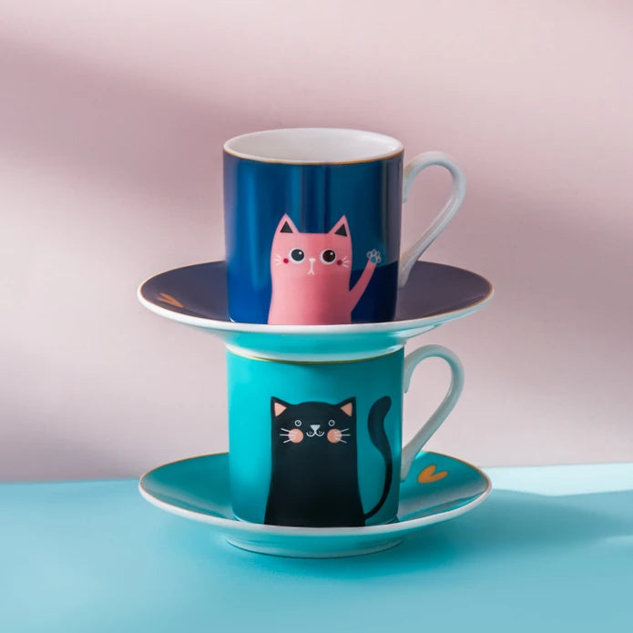 Pre-order 25 Days Delivery - Karaca Paws Coffee Cup for 6 People 80 ml 153.03.06.6149 - Coffee Sets - ebarza Furniture UAE | Shop Modern Furniture in Abu Dhabi & Dubai - مفروشات ايبازرا في الامارات | تسوق اثاث عصري وديكورات مميزة في دبي وابوظبي
