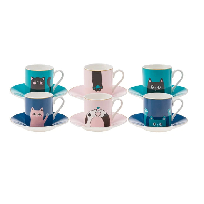 Pre-order 25 Days Delivery - Karaca Paws Coffee Cup for 6 People 80 ml 153.03.06.6149 - Coffee Sets - ebarza Furniture UAE | Shop Modern Furniture in Abu Dhabi & Dubai - مفروشات ايبازرا في الامارات | تسوق اثاث عصري وديكورات مميزة في دبي وابوظبي