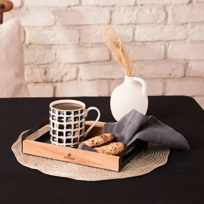 Karaca Square Mug 360 Ml Black 153.09.01.2792 - Mugs - ebarza Furniture UAE | Shop Modern Furniture in Abu Dhabi & Dubai - مفروشات ايبازرا في الامارات | تسوق اثاث عصري وديكورات مميزة في دبي وابوظبي