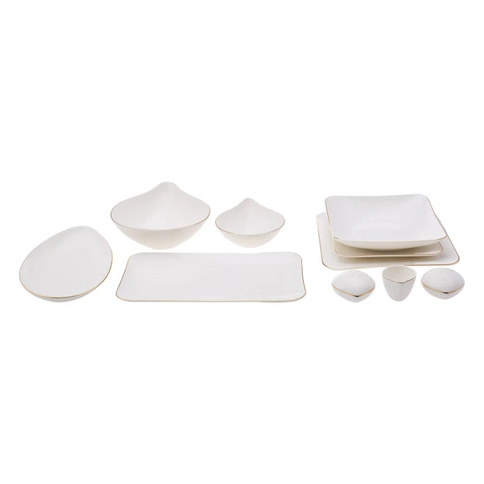 Karaca Streamline Elinor 30 Piece Gold Dinner Set for 6 People 153.03.06.7586 - Dinnerware Sets - ebarza Furniture UAE | Shop Modern Furniture in Abu Dhabi & Dubai - مفروشات ايبازرا في الامارات | تسوق اثاث عصري وديكورات مميزة في دبي وابوظبي