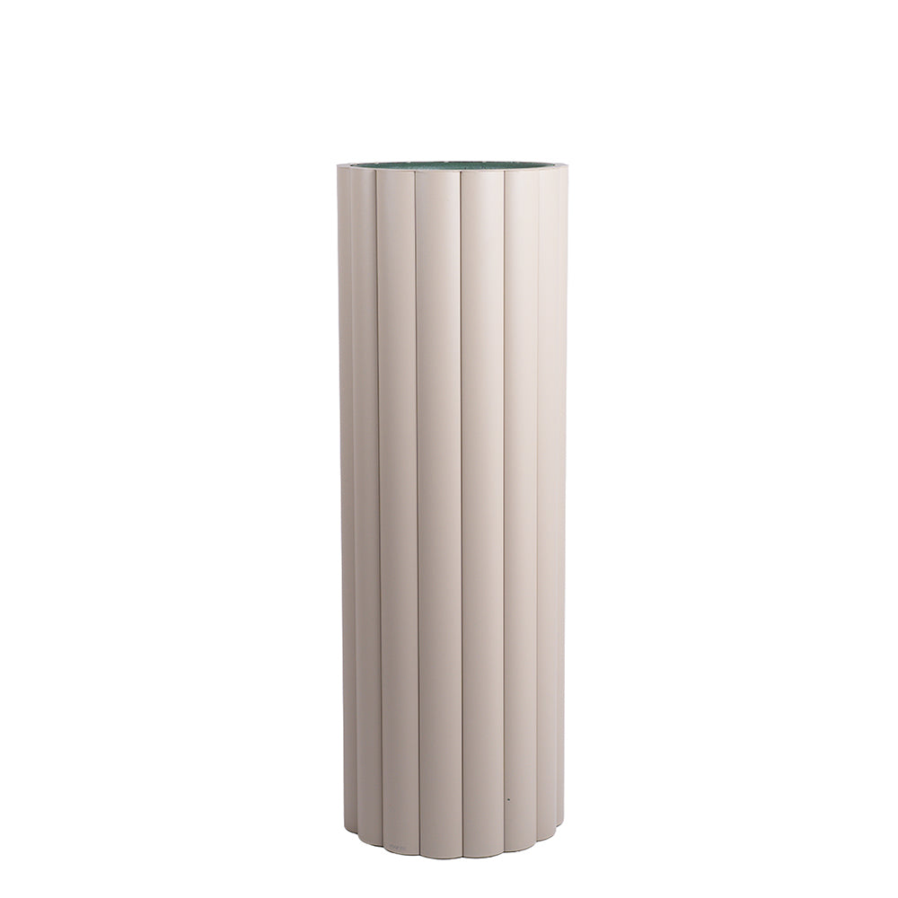 LOTUS FULL ALUMINIUM PLANTER H (XL) KH8602H51ALU -XL - Planter Boxes - ebarza Furniture UAE | Shop Modern Furniture in Abu Dhabi & Dubai - مفروشات ايبازرا في الامارات | تسوق اثاث عصري وديكورات مميزة في دبي وابوظبي