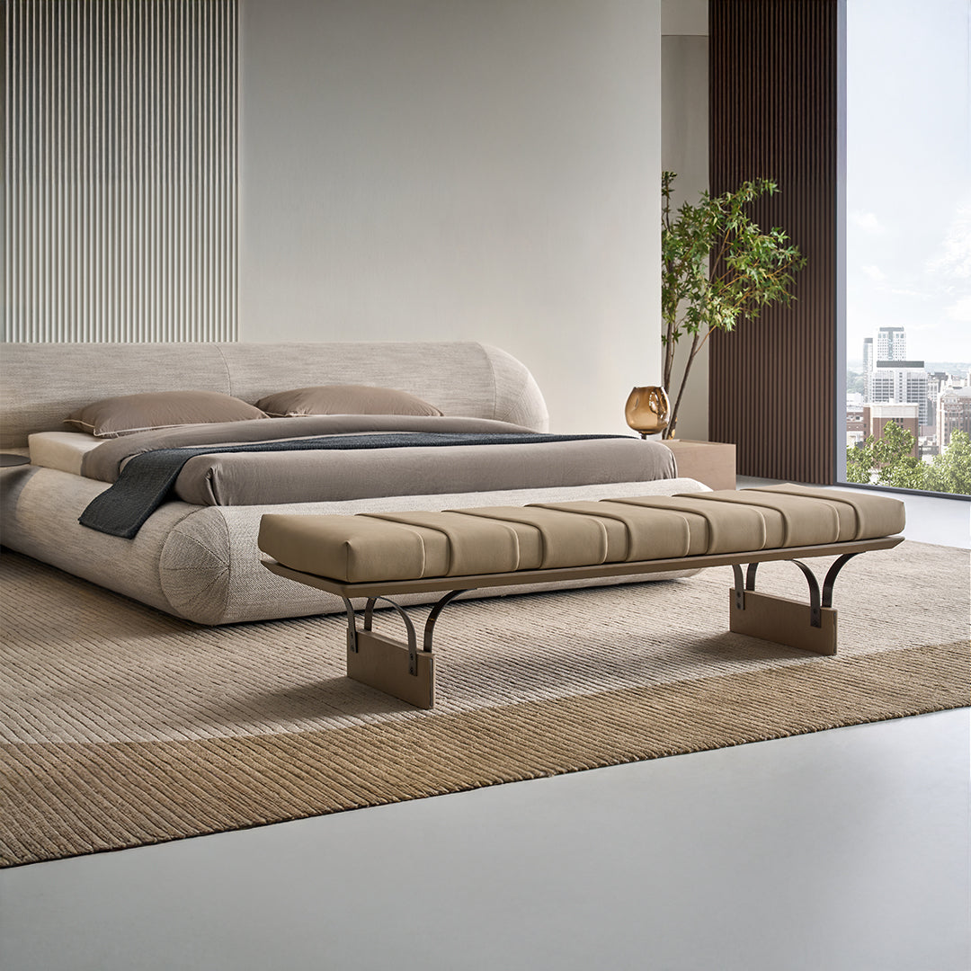 Laisi Microfiber Leather Bench DB-C-01 A STYLE - Benches - ebarza Furniture UAE | Shop Modern Furniture in Abu Dhabi & Dubai - مفروشات ايبازرا في الامارات | تسوق اثاث عصري وديكورات مميزة في دبي وابوظبي