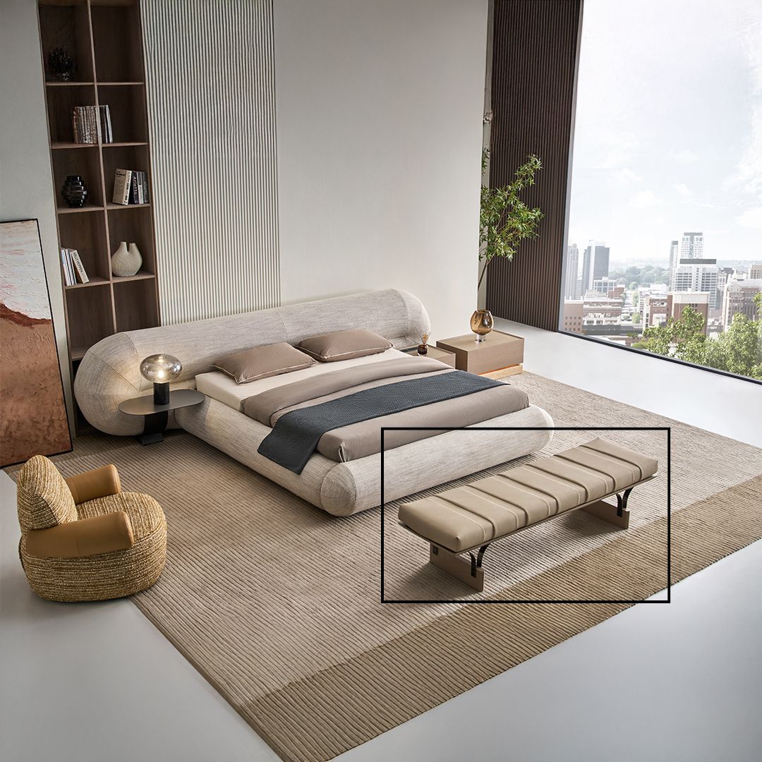 Laisi Microfiber Leather Bench DB-C-01 A STYLE - Benches - ebarza Furniture UAE | Shop Modern Furniture in Abu Dhabi & Dubai - مفروشات ايبازرا في الامارات | تسوق اثاث عصري وديكورات مميزة في دبي وابوظبي