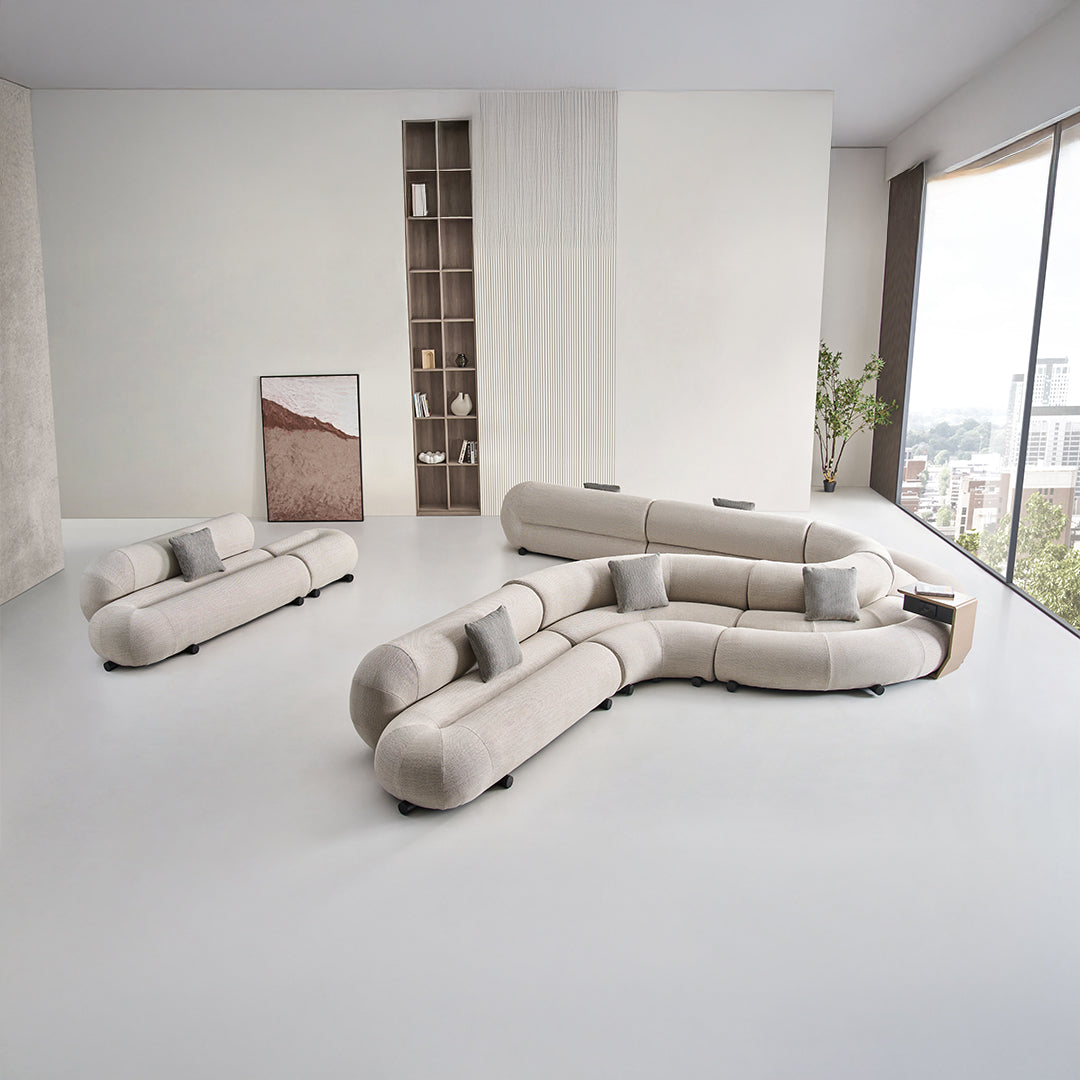 Laisi 2-Seater Module With 2/3 Full Back - SF238-B - Sofas - ebarza Furniture UAE | Shop Modern Furniture in Abu Dhabi & Dubai - مفروشات ايبازرا في الامارات | تسوق اثاث عصري وديكورات مميزة في دبي وابوظبي