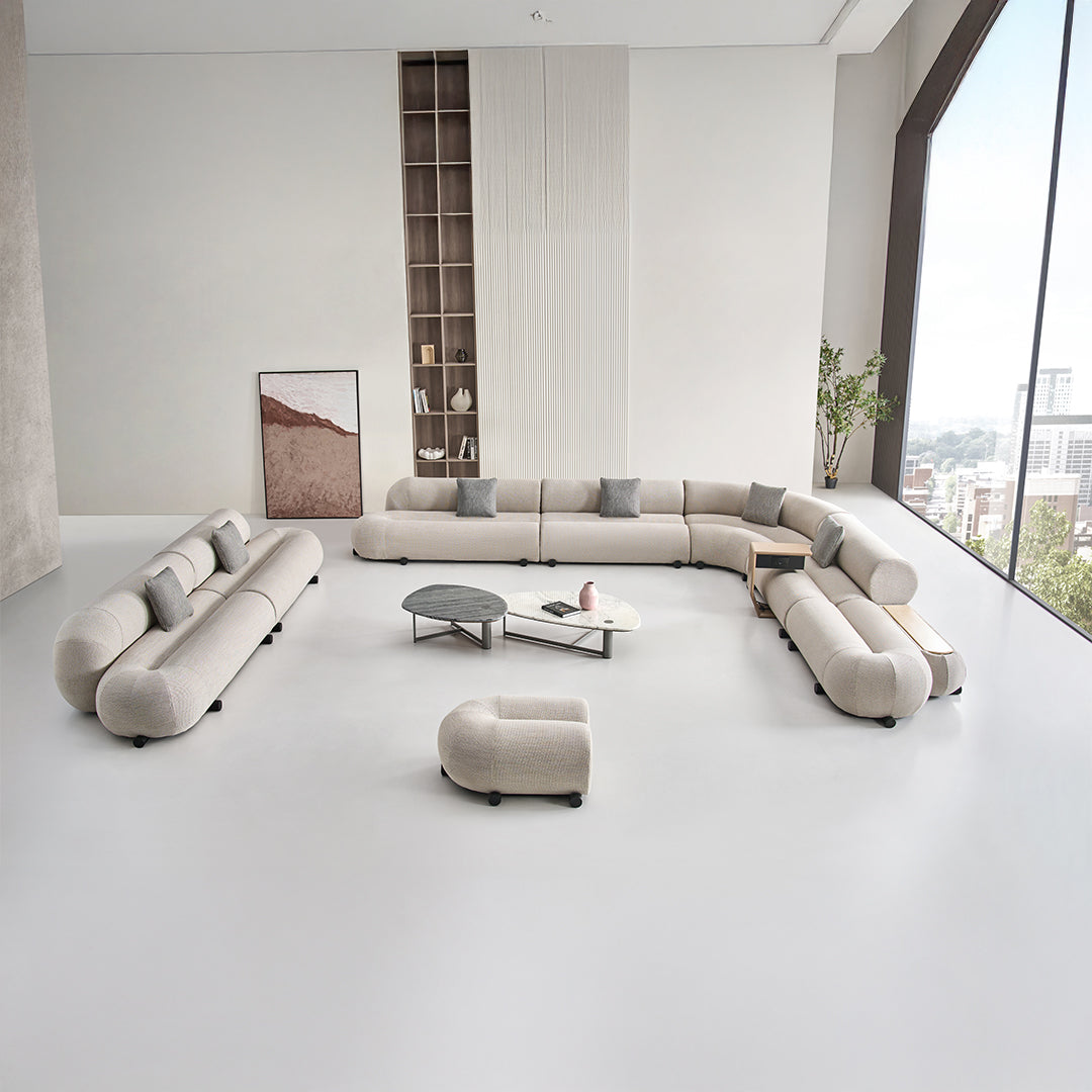 Laisi 90 Degree Corner Module With Short Back - SF238-D - Sofas - ebarza Furniture UAE | Shop Modern Furniture in Abu Dhabi & Dubai - مفروشات ايبازرا في الامارات | تسوق اثاث عصري وديكورات مميزة في دبي وابوظبي