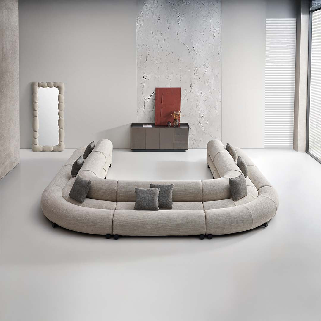 Laisi 2-Seater Module With 2/3 Full Back - SF238-B - Sofas - ebarza Furniture UAE | Shop Modern Furniture in Abu Dhabi & Dubai - مفروشات ايبازرا في الامارات | تسوق اثاث عصري وديكورات مميزة في دبي وابوظبي