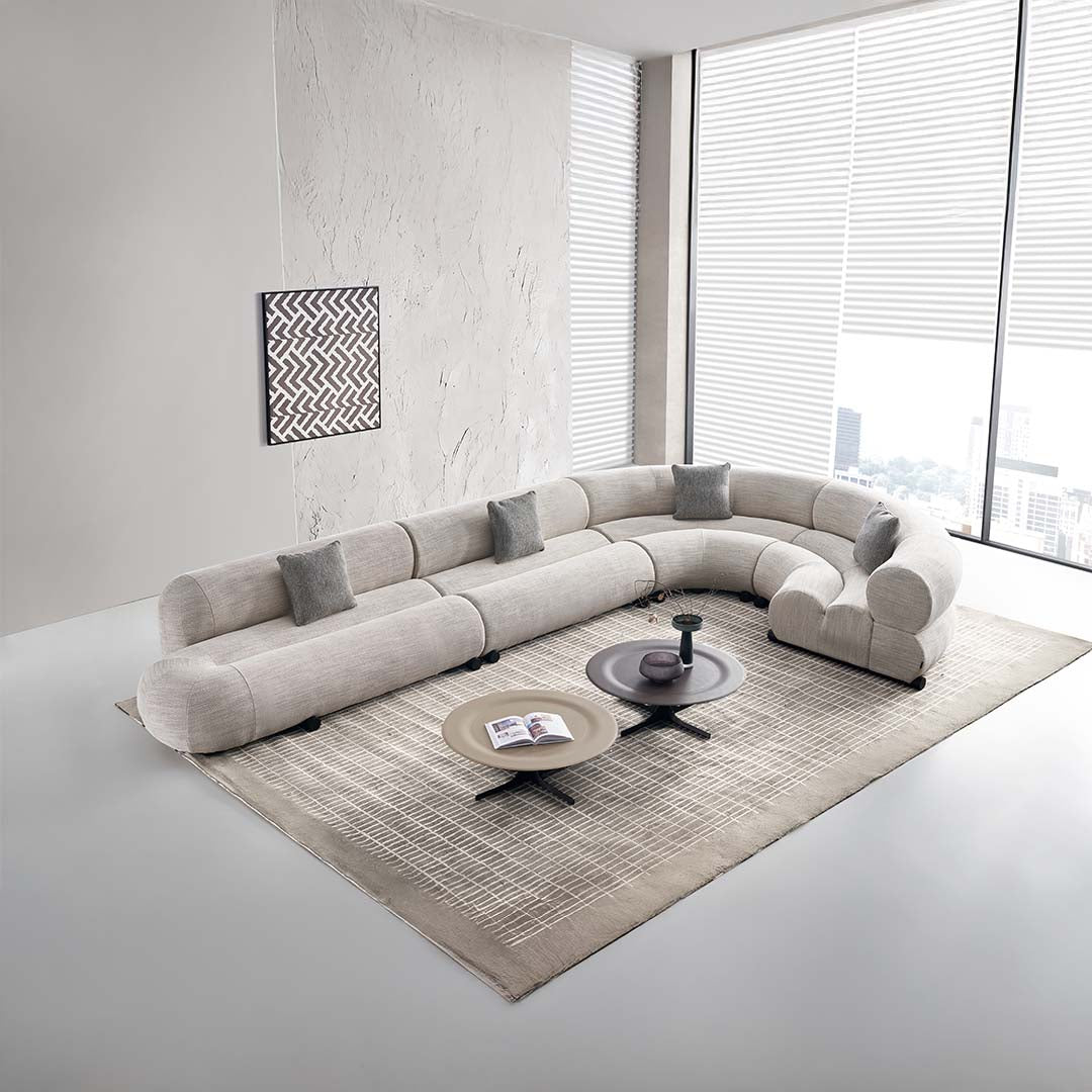 Beige Saddle Leather Coffee Table - LT082/Beige - Coffee Tables - ebarza Furniture UAE | Shop Modern Furniture in Abu Dhabi & Dubai - مفروشات ايبازرا في الامارات | تسوق اثاث عصري وديكورات مميزة في دبي وابوظبي