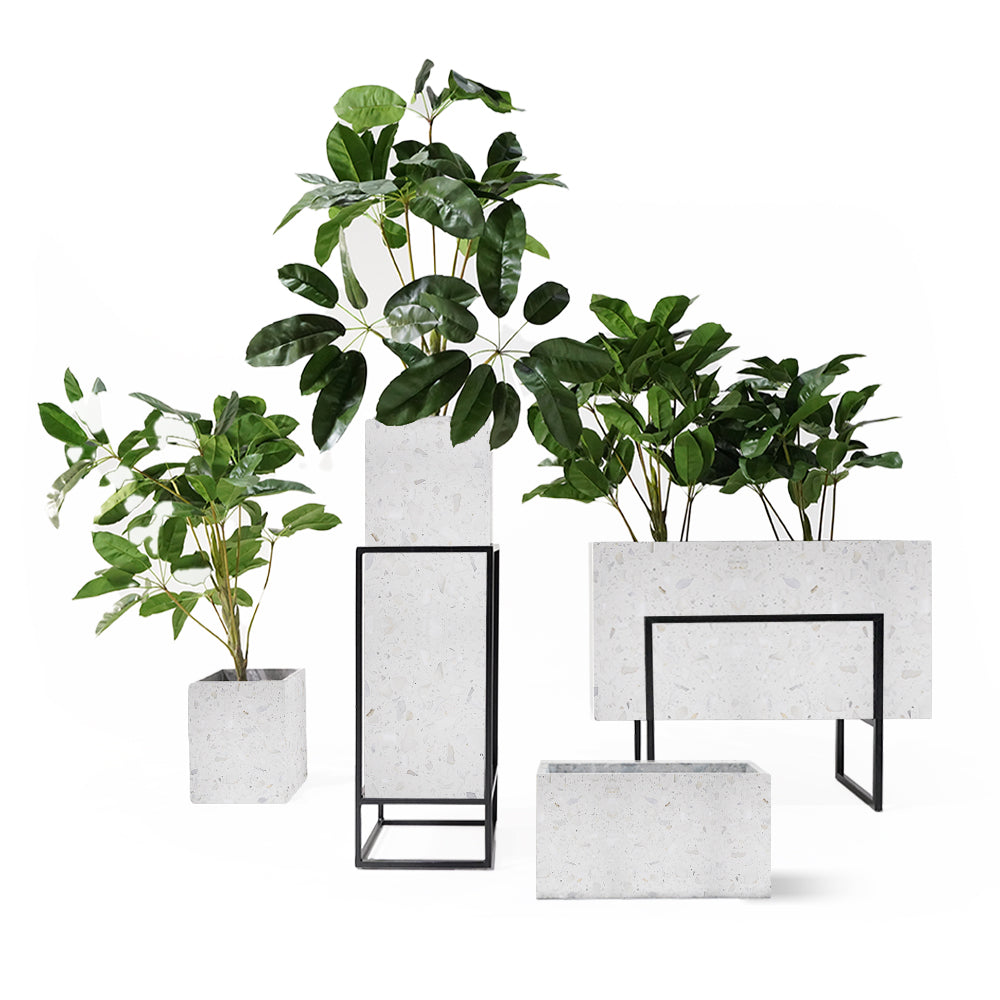 Terrazzo Planter Box 307-N012 - Planter Boxes - ebarza Furniture UAE | Shop Modern Furniture in Abu Dhabi & Dubai - مفروشات ايبازرا في الامارات | تسوق اثاث عصري وديكورات مميزة في دبي وابوظبي