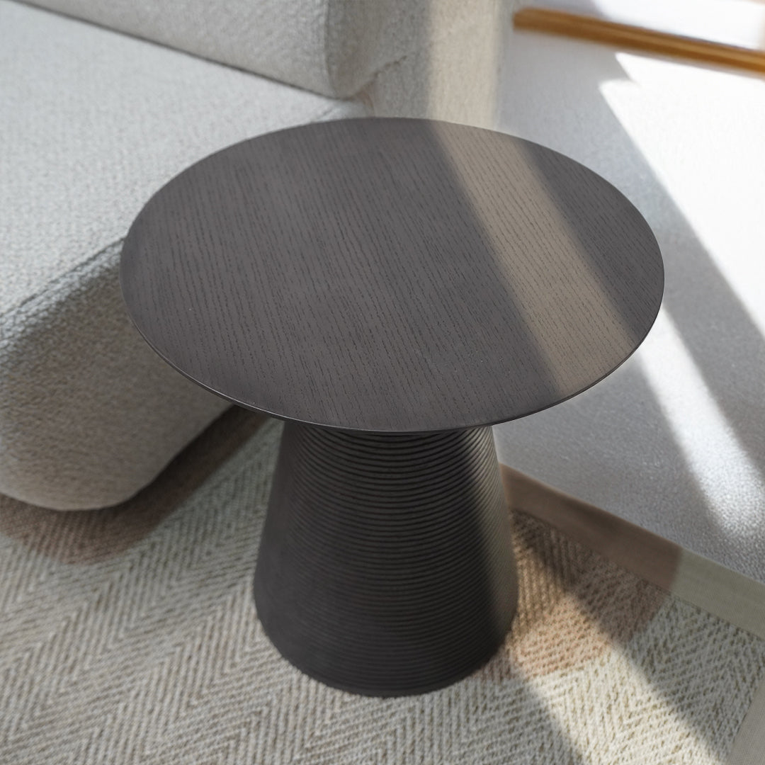 AS IS - Falun Side Table BSC15164B-Smoke grey - DISPLAY ITEM - ebarza Furniture UAE | Shop Modern Furniture in Abu Dhabi & Dubai - مفروشات ايبازرا في الامارات | تسوق اثاث عصري وديكورات مميزة في دبي وابوظبي