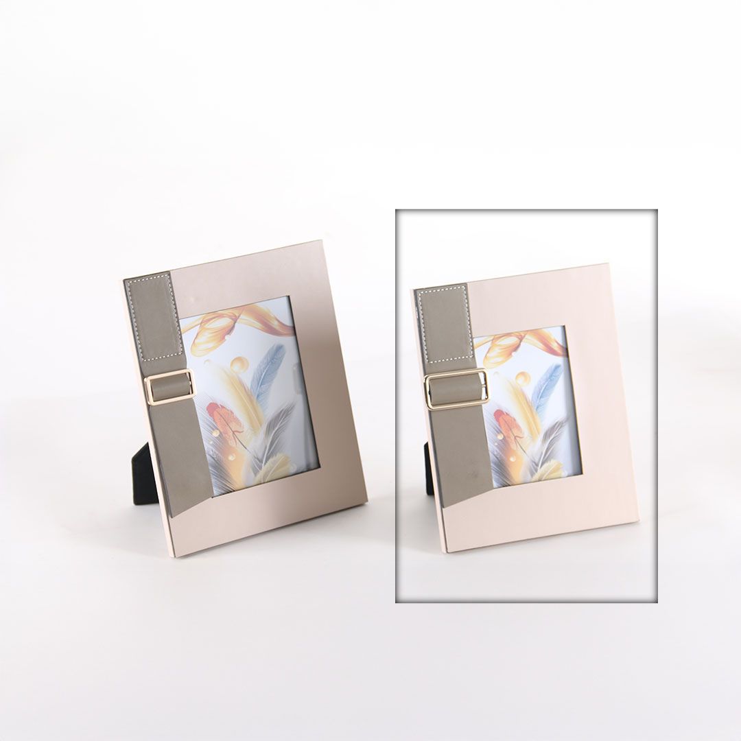 Leather Picture Frame-S - KM3003BS - Home Decor Figurines - ebarza Furniture UAE | Shop Modern Furniture in Abu Dhabi & Dubai - مفروشات ايبازرا في الامارات | تسوق اثاث عصري وديكورات مميزة في دبي وابوظبي