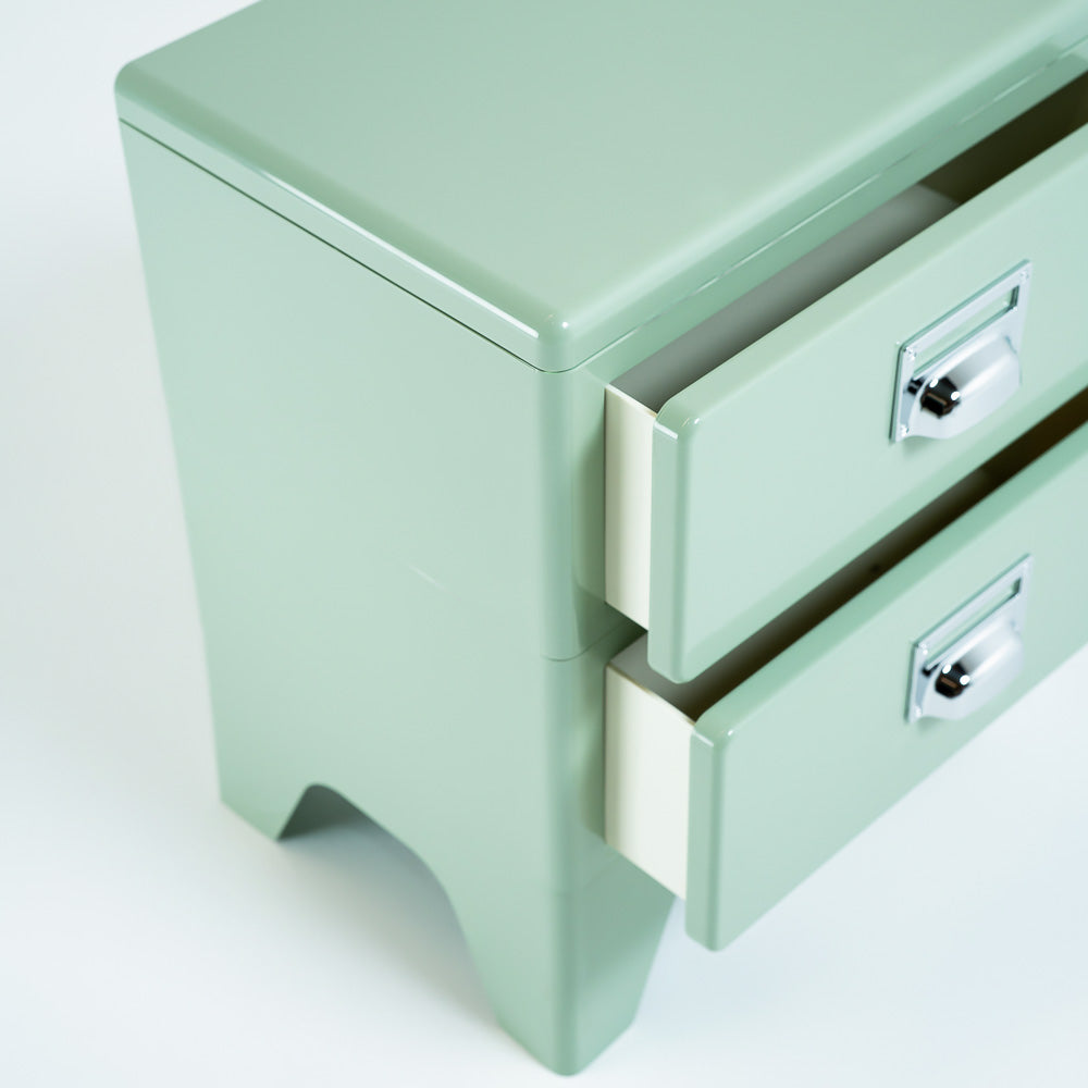 Lighet Green ABS Side Table/Bedside Table BB-017 - Side Tables - ebarza Furniture UAE | Shop Modern Furniture in Abu Dhabi & Dubai - مفروشات ايبازرا في الامارات | تسوق اثاث عصري وديكورات مميزة في دبي وابوظبي