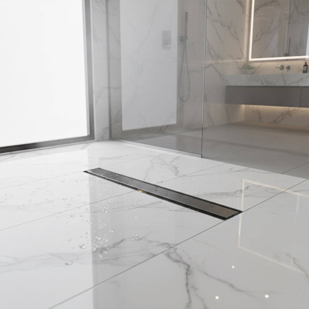 Long Floor Drainer - 60*7cm - 78818GM-600 - Bathroom Accessories - ebarza Furniture UAE | Shop Modern Furniture in Abu Dhabi & Dubai - مفروشات ايبازرا في الامارات | تسوق اثاث عصري وديكورات مميزة في دبي وابوظبي