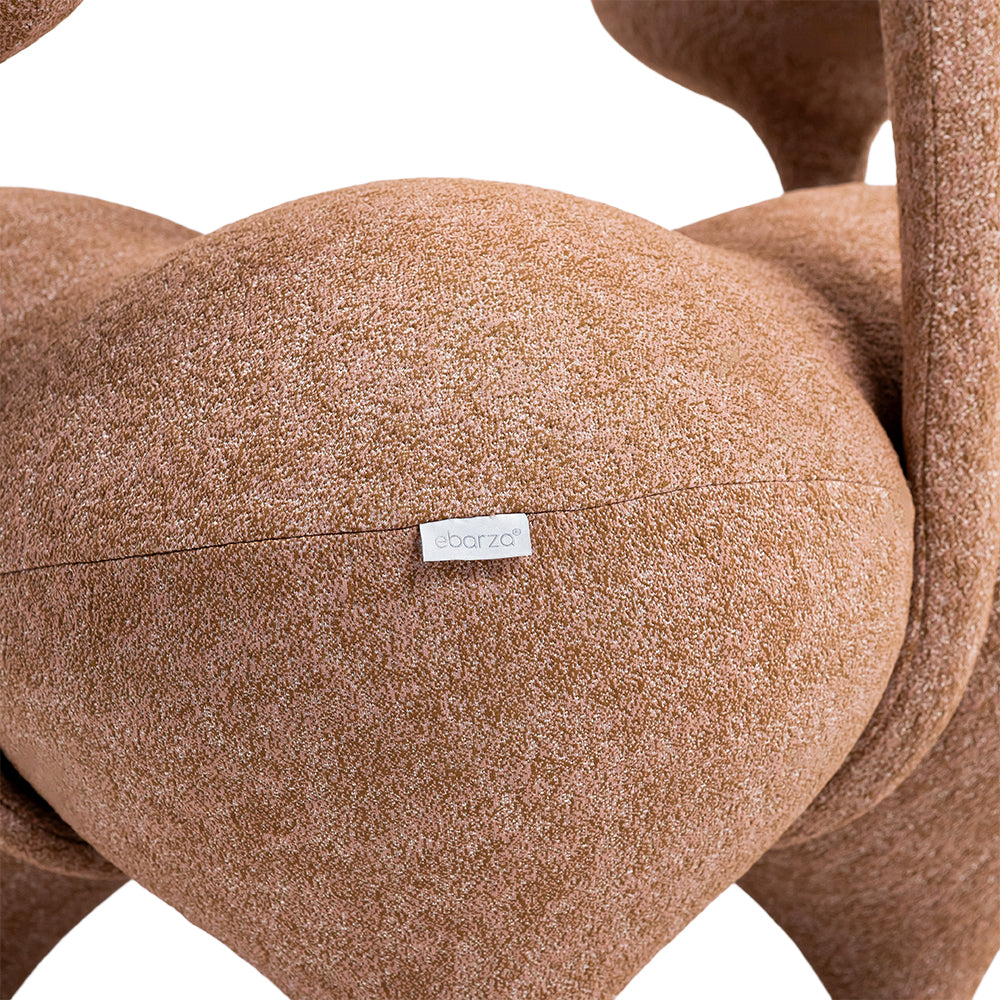 Nodus Lounge Chair PZ-666-L - Brown - Lounge Chairs - ebarza Furniture UAE | Shop Modern Furniture in Abu Dhabi & Dubai - مفروشات ايبازرا في الامارات | تسوق اثاث عصري وديكورات مميزة في دبي وابوظبي