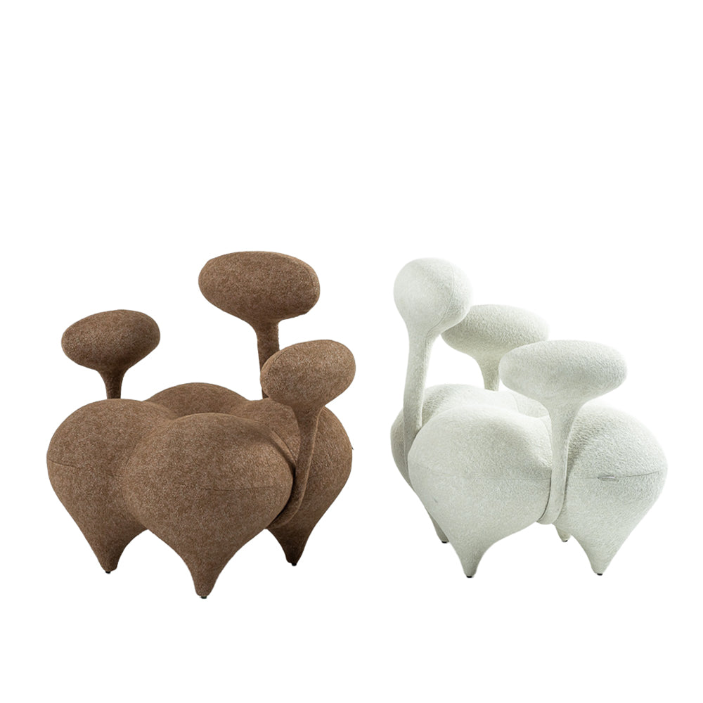 Nodus Lounge Chair PZ-666-L - Brown - Lounge Chairs - ebarza Furniture UAE | Shop Modern Furniture in Abu Dhabi & Dubai - مفروشات ايبازرا في الامارات | تسوق اثاث عصري وديكورات مميزة في دبي وابوظبي