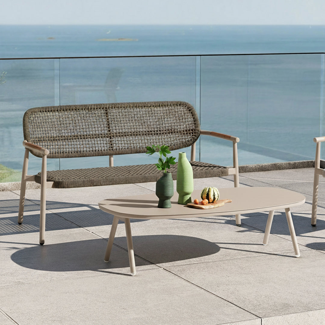 Lunra 2-SEATER OUTDOOR SOFA With ROPE AC2004B11ROP - Outdoor Sofas - ebarza Furniture UAE | Shop Modern Furniture in Abu Dhabi & Dubai - مفروشات ايبازرا في الامارات | تسوق اثاث عصري وديكورات مميزة في دبي وابوظبي