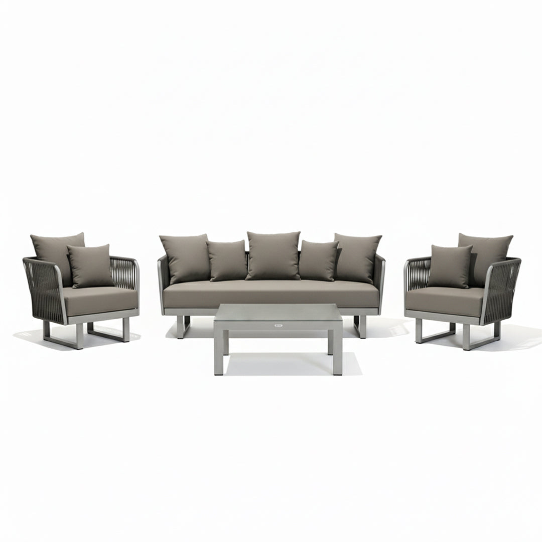 Lyon 3 Seater Outdoor Sofa 20810901 - Outdoor Sofas - ebarza Furniture UAE | Shop Modern Furniture in Abu Dhabi & Dubai - مفروشات ايبازرا في الامارات | تسوق اثاث عصري وديكورات مميزة في دبي وابوظبي