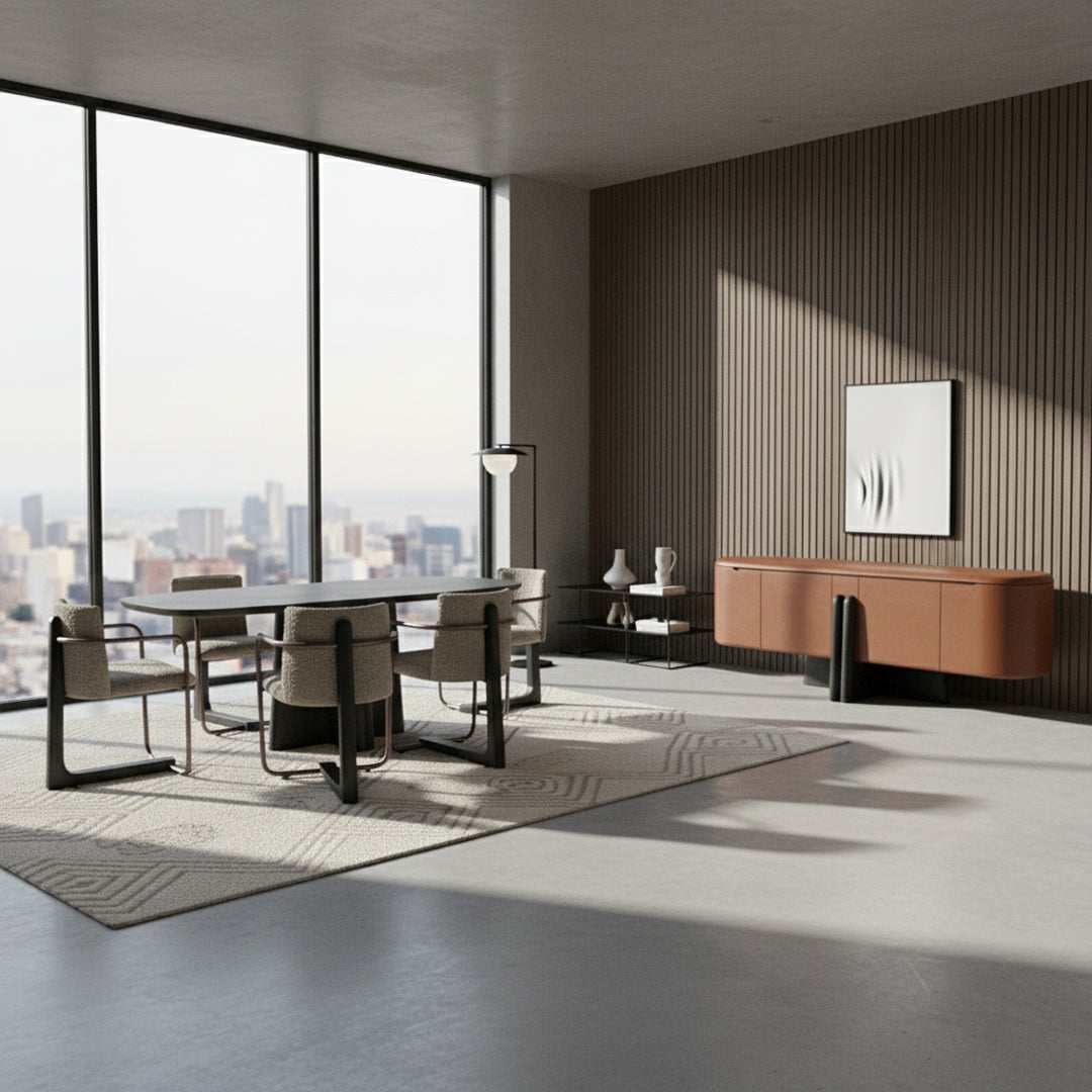 MARMO DINING TABLE - Dining Tables - ebarza Furniture UAE | Shop Modern Furniture in Abu Dhabi & Dubai - مفروشات ايبازرا في الامارات | تسوق اثاث عصري وديكورات مميزة في دبي وابوظبي