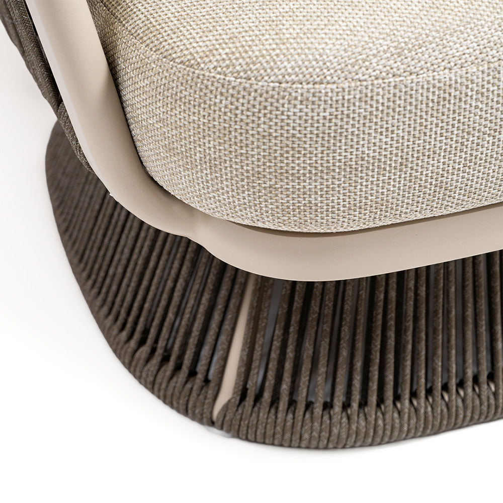 MARRAKECH SWIVEL LOUNGE ARMCHAIR W/SEAT AND BACK CUSHION - AC5879N94ROP - Armchairs - ebarza Furniture UAE | Shop Modern Furniture in Abu Dhabi & Dubai - مفروشات ايبازرا في الامارات | تسوق اثاث عصري وديكورات مميزة في دبي وابوظبي