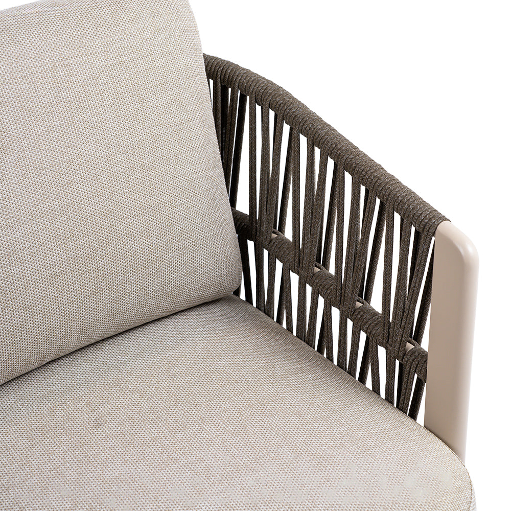 MARRAKECH SWIVEL LOUNGE ARMCHAIR W/SEAT AND BACK CUSHION - AC5879N94ROP - Armchairs - ebarza Furniture UAE | Shop Modern Furniture in Abu Dhabi & Dubai - مفروشات ايبازرا في الامارات | تسوق اثاث عصري وديكورات مميزة في دبي وابوظبي