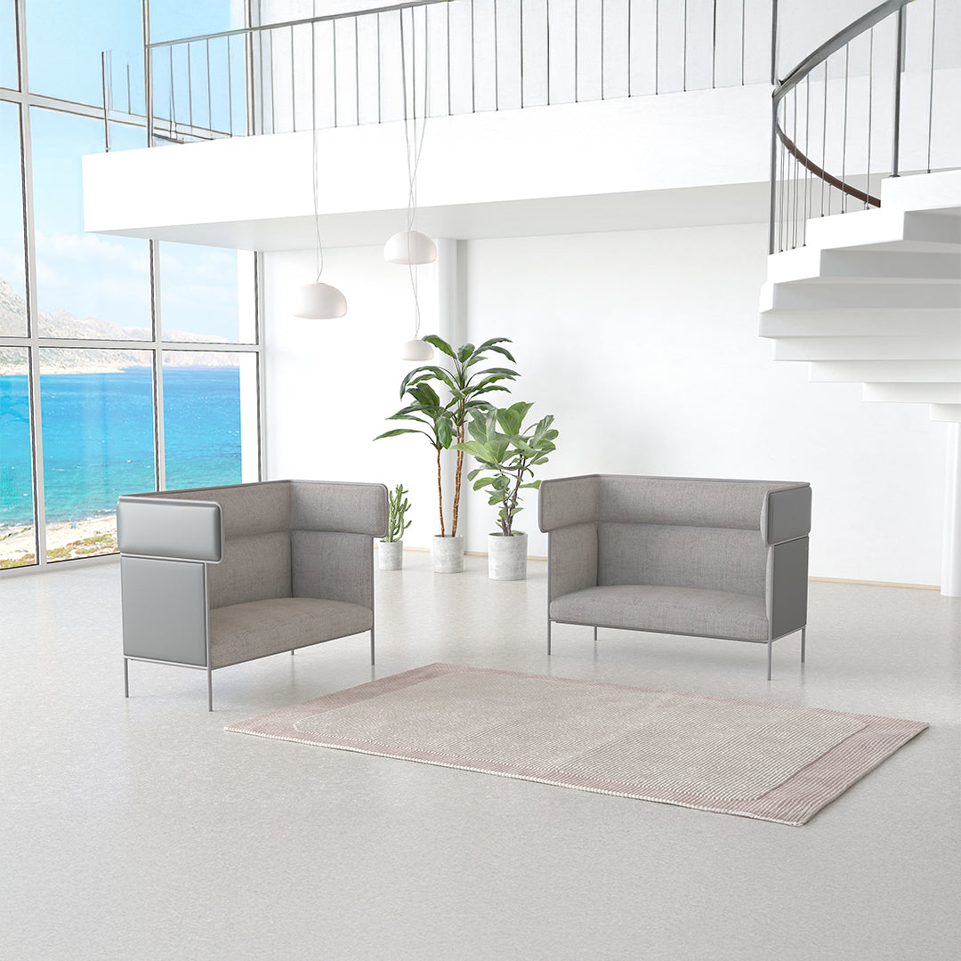 MAX 2-Seater-High Back Sofa - Sofas - ebarza Furniture UAE | Shop Modern Furniture in Abu Dhabi & Dubai - مفروشات ايبازرا في الامارات | تسوق اثاث عصري وديكورات مميزة في دبي وابوظبي