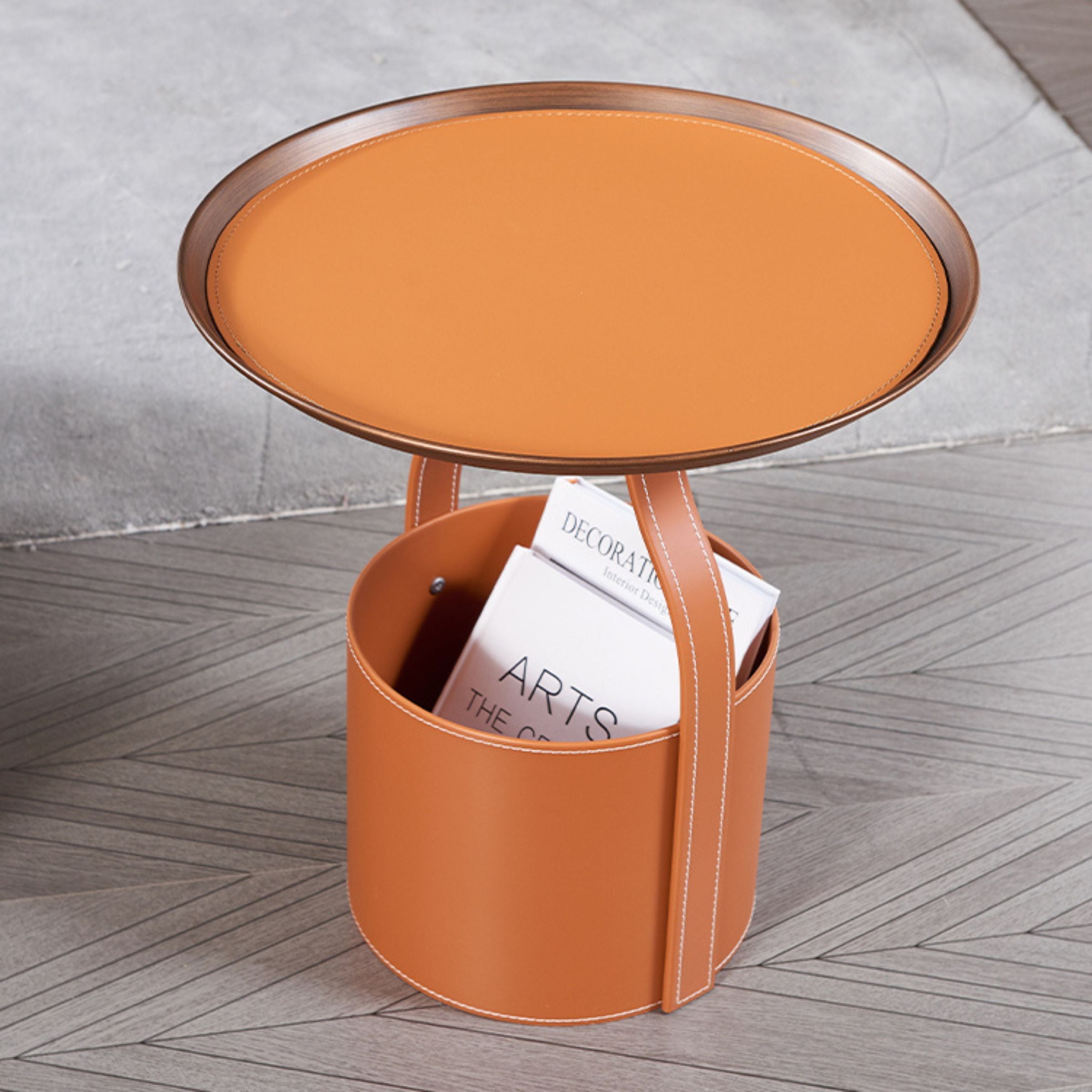 Saddle Leather Coffee table MLL-D29 - Coffee tables - ebarza Furniture UAE | Shop Modern Furniture in Abu Dhabi & Dubai - مفروشات ايبازرا في الامارات | تسوق اثاث عصري وديكورات مميزة في دبي وابوظبي