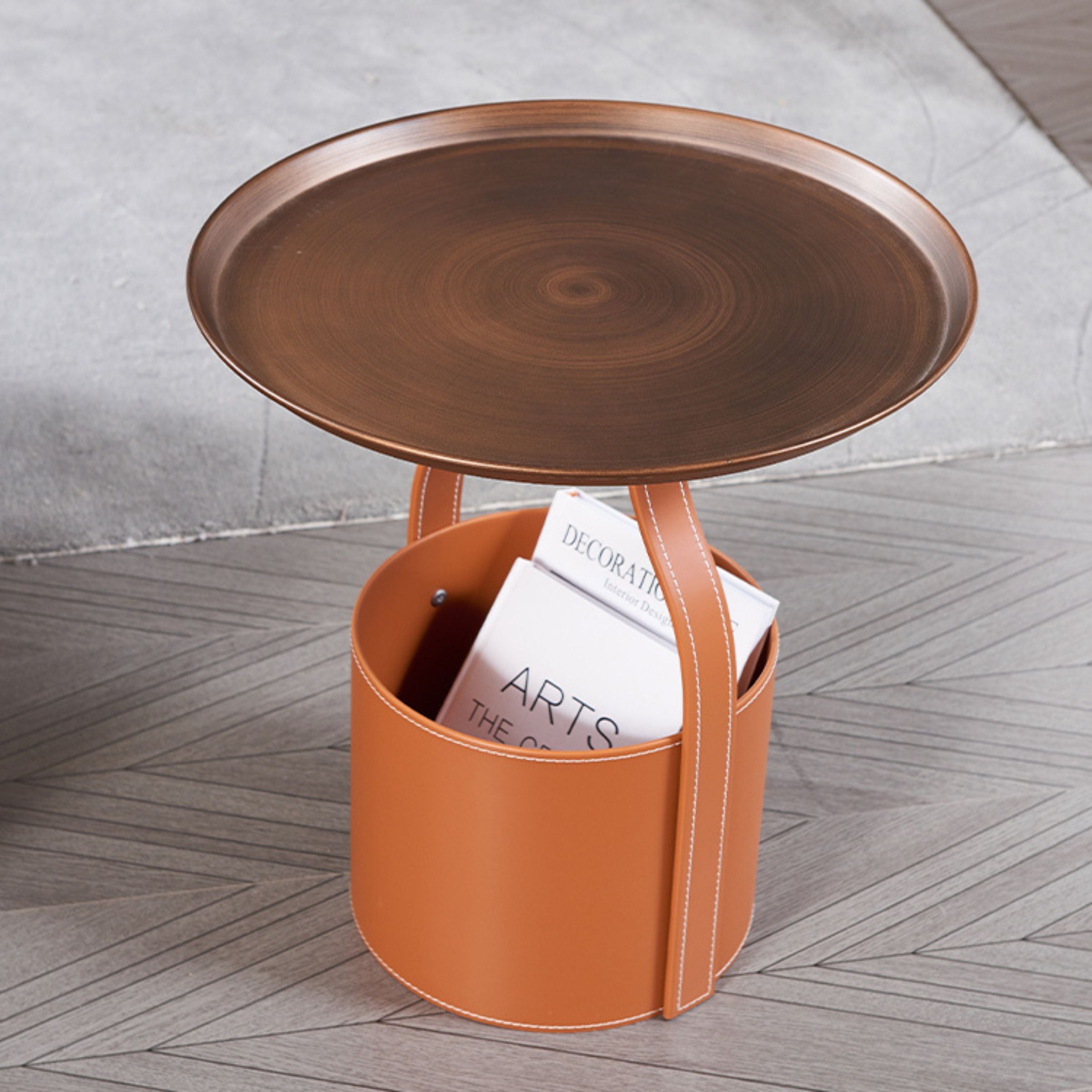 Saddle Leather Coffee table MLL-D29 - Coffee tables - ebarza Furniture UAE | Shop Modern Furniture in Abu Dhabi & Dubai - مفروشات ايبازرا في الامارات | تسوق اثاث عصري وديكورات مميزة في دبي وابوظبي