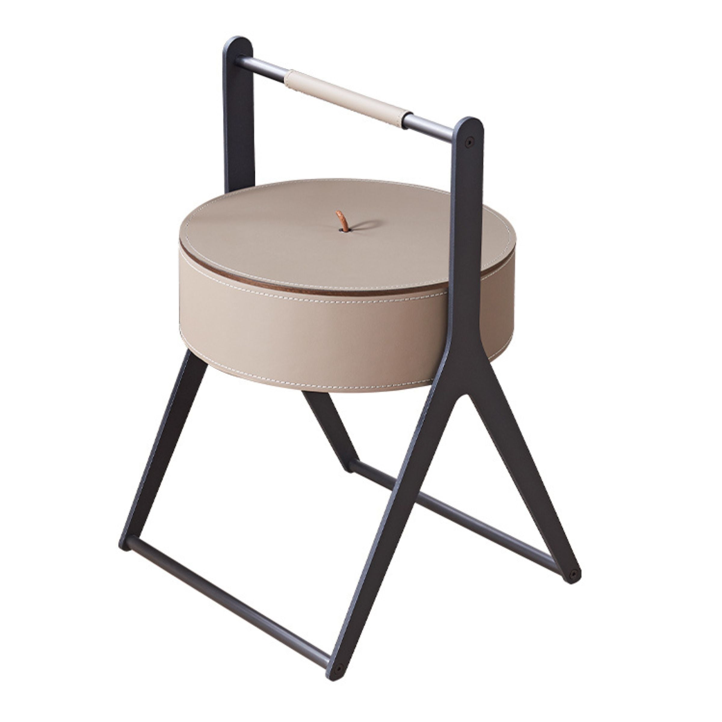 Saddle Leather Coffee Table MLL-D66 - Coffee tables - ebarza Furniture UAE | Shop Modern Furniture in Abu Dhabi & Dubai - مفروشات ايبازرا في الامارات | تسوق اثاث عصري وديكورات مميزة في دبي وابوظبي