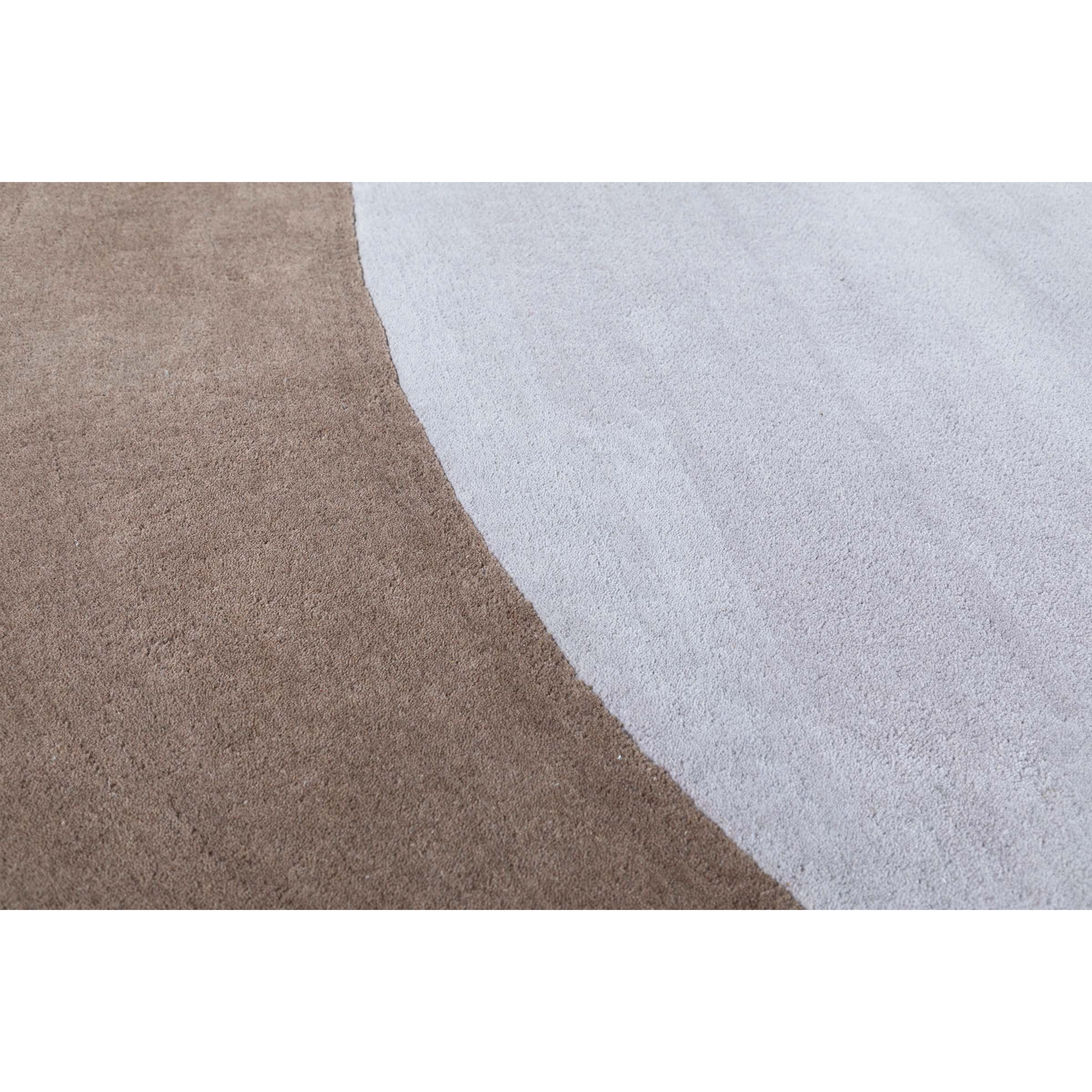 350X250 Cm WOOL BEIGE AND BROWN Round Rug JH-22729 - Rugs - ebarza Furniture UAE | Shop Modern Furniture in Abu Dhabi & Dubai - مفروشات ايبازرا في الامارات | تسوق اثاث عصري وديكورات مميزة في دبي وابوظبي