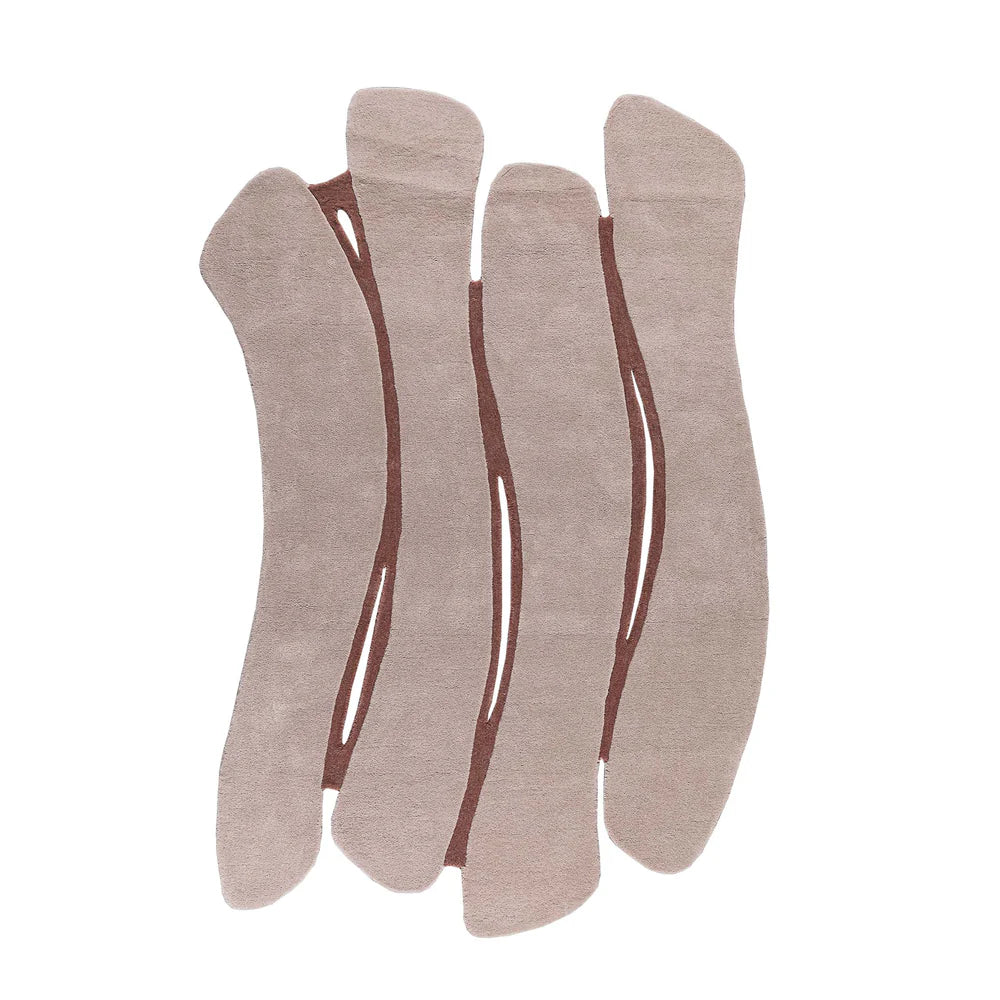 350X100 Cm Gravity Waves WOOL BEIGE AND DARK BEIGE Rug JH-22747 - Rugs - ebarza Furniture UAE | Shop Modern Furniture in Abu Dhabi & Dubai - مفروشات ايبازرا في الامارات | تسوق اثاث عصري وديكورات مميزة في دبي وابوظبي