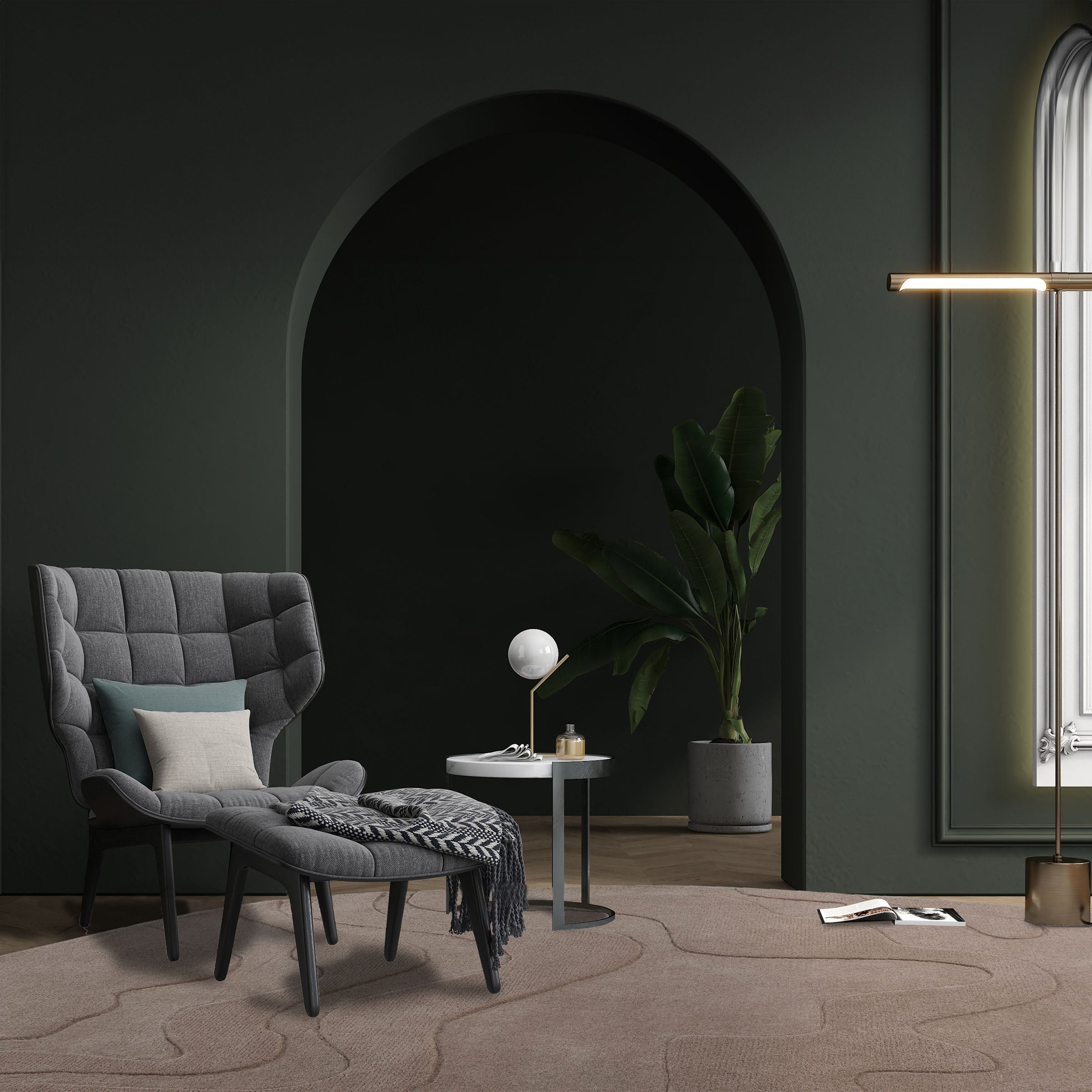 230X160 Cm WOOL DARK BEIGE Rug JH-22726 - Rugs - ebarza Furniture UAE | Shop Modern Furniture in Abu Dhabi & Dubai - مفروشات ايبازرا في الامارات | تسوق اثاث عصري وديكورات مميزة في دبي وابوظبي