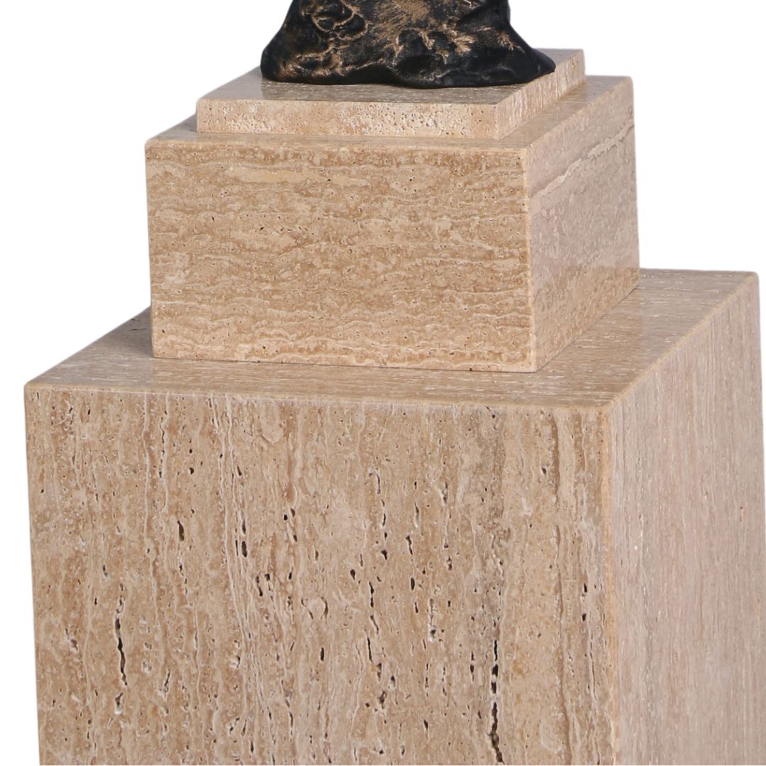 Marble Stand / Planter Box-L T0161 - Beige - Home Decor Figurines - ebarza Furniture UAE | Shop Modern Furniture in Abu Dhabi & Dubai - مفروشات ايبازرا في الامارات | تسوق اثاث عصري وديكورات مميزة في دبي وابوظبي