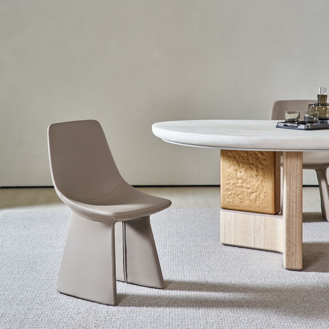Pre-order 15 Days Delivery Marl Dining Chair AMF-CY666W - Chairs - ebarza Furniture UAE | Shop Modern Furniture in Abu Dhabi & Dubai - مفروشات ايبازرا في الامارات | تسوق اثاث عصري وديكورات مميزة في دبي وابوظبي