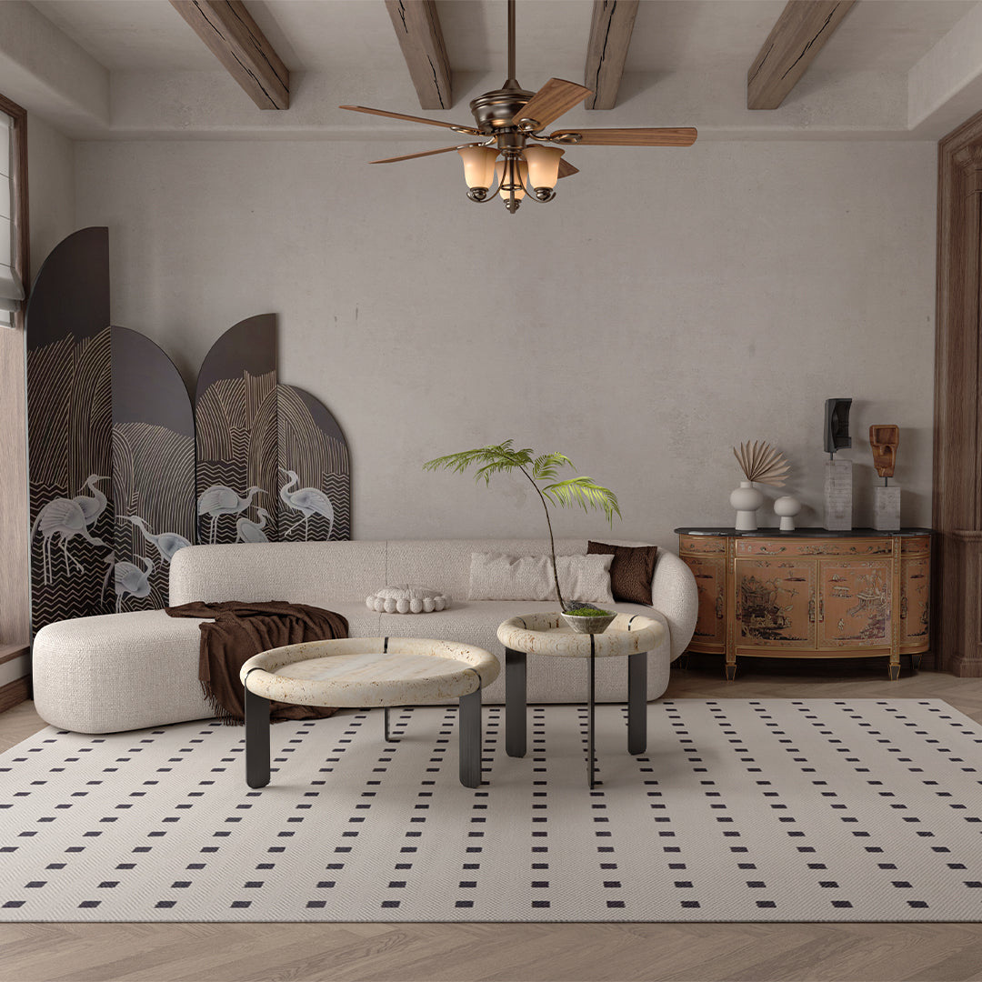 Marseille Travertine Side Table - EB04C - Side Tables - ebarza Furniture UAE | Shop Modern Furniture in Abu Dhabi & Dubai - مفروشات ايبازرا في الامارات | تسوق اثاث عصري وديكورات مميزة في دبي وابوظبي