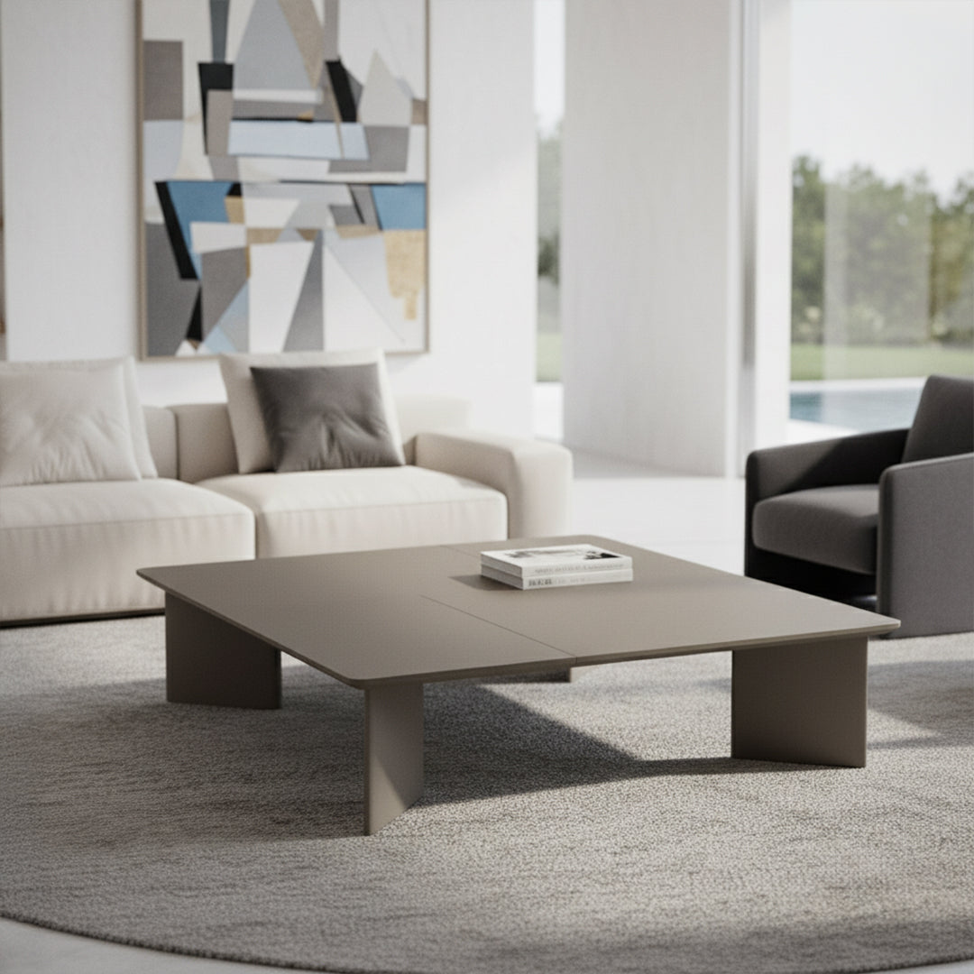 Microfiber Hard Leather Coffee Table CT-251-A - Coffee tables - ebarza Furniture UAE | Shop Modern Furniture in Abu Dhabi & Dubai - مفروشات ايبازرا في الامارات | تسوق اثاث عصري وديكورات مميزة في دبي وابوظبي