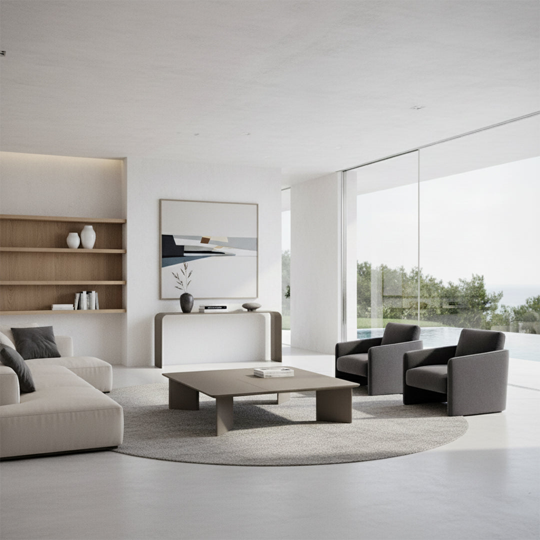 Microfiber Hard Leather Coffee Table CT-251-A - Coffee tables - ebarza Furniture UAE | Shop Modern Furniture in Abu Dhabi & Dubai - مفروشات ايبازرا في الامارات | تسوق اثاث عصري وديكورات مميزة في دبي وابوظبي