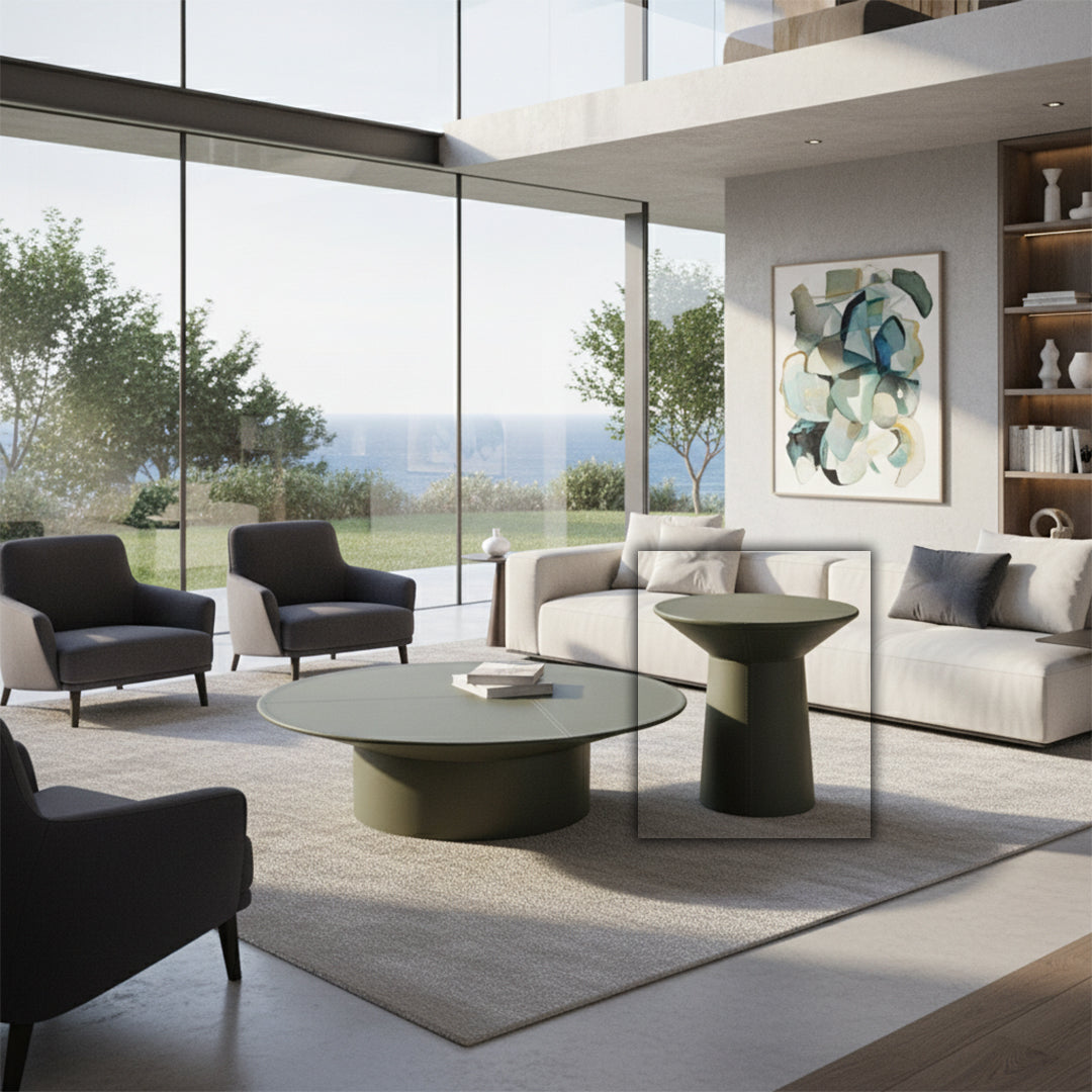 Microfiber Hard Leather Side Table SCT-258 - Side Tables - ebarza Furniture UAE | Shop Modern Furniture in Abu Dhabi & Dubai - مفروشات ايبازرا في الامارات | تسوق اثاث عصري وديكورات مميزة في دبي وابوظبي