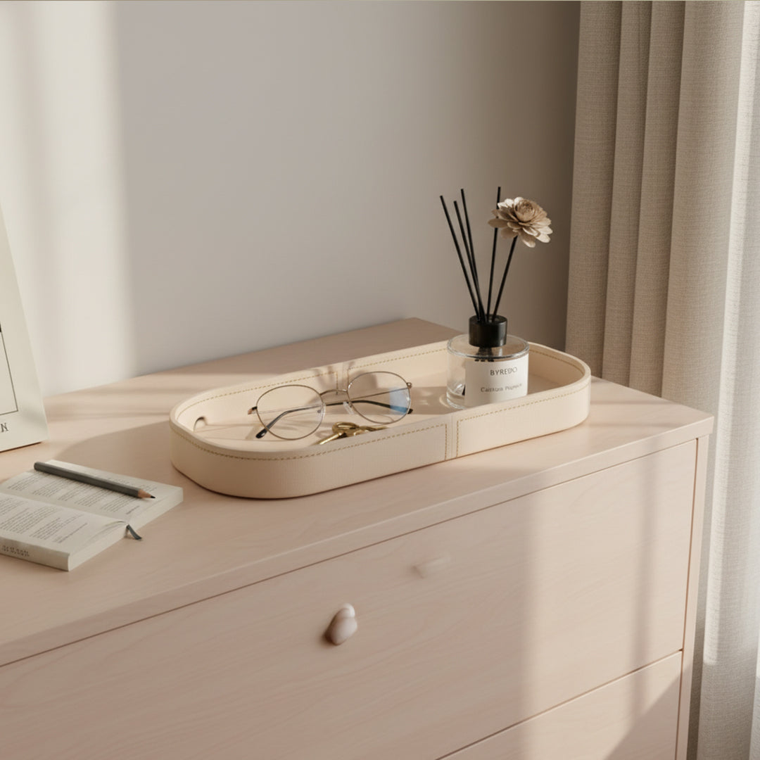 Microfiber Hard Leather Tray TR-252-Q - Trays - ebarza Furniture UAE | Shop Modern Furniture in Abu Dhabi & Dubai - مفروشات ايبازرا في الامارات | تسوق اثاث عصري وديكورات مميزة في دبي وابوظبي