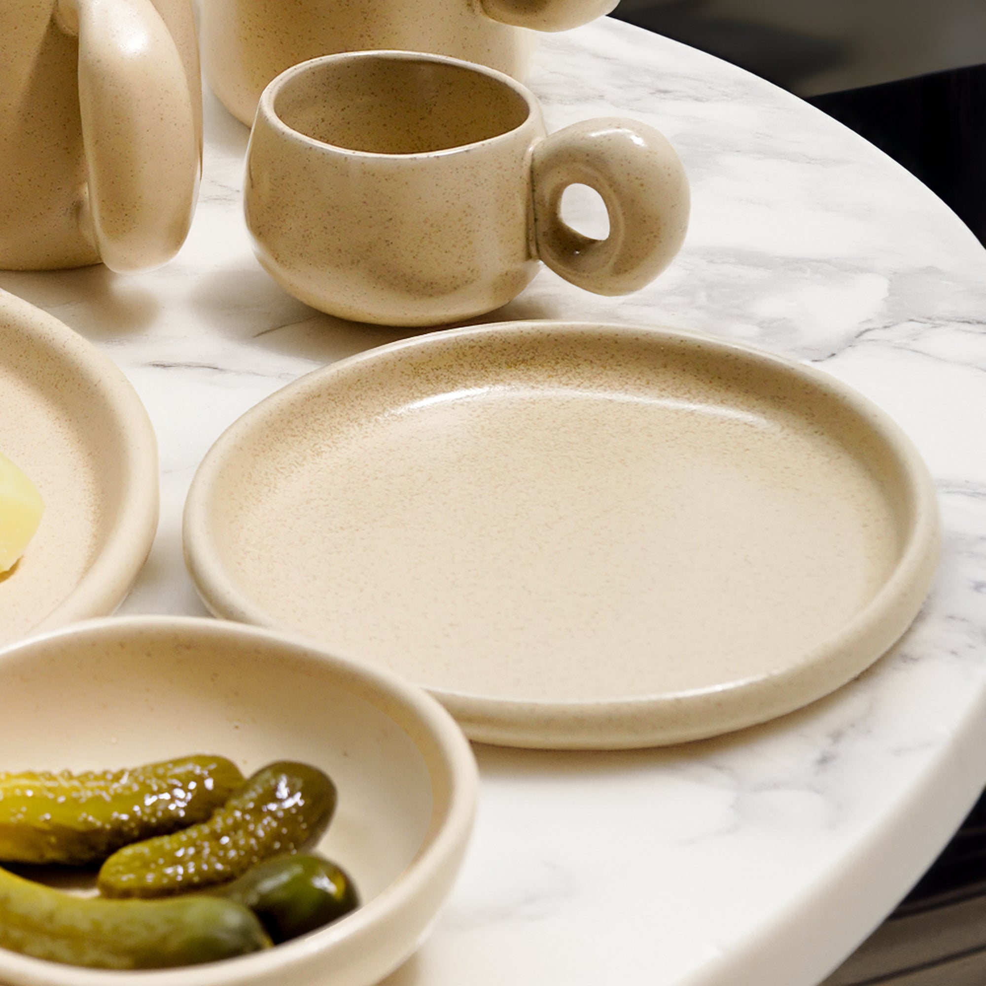 Pre-order 75 Days Delivery Asian Zen Ceramic Plate E711-P-06066 8 - Plates - ebarza Furniture UAE | Shop Modern Furniture in Abu Dhabi & Dubai - مفروشات ايبازرا في الامارات | تسوق اثاث عصري وديكورات مميزة في دبي وابوظبي