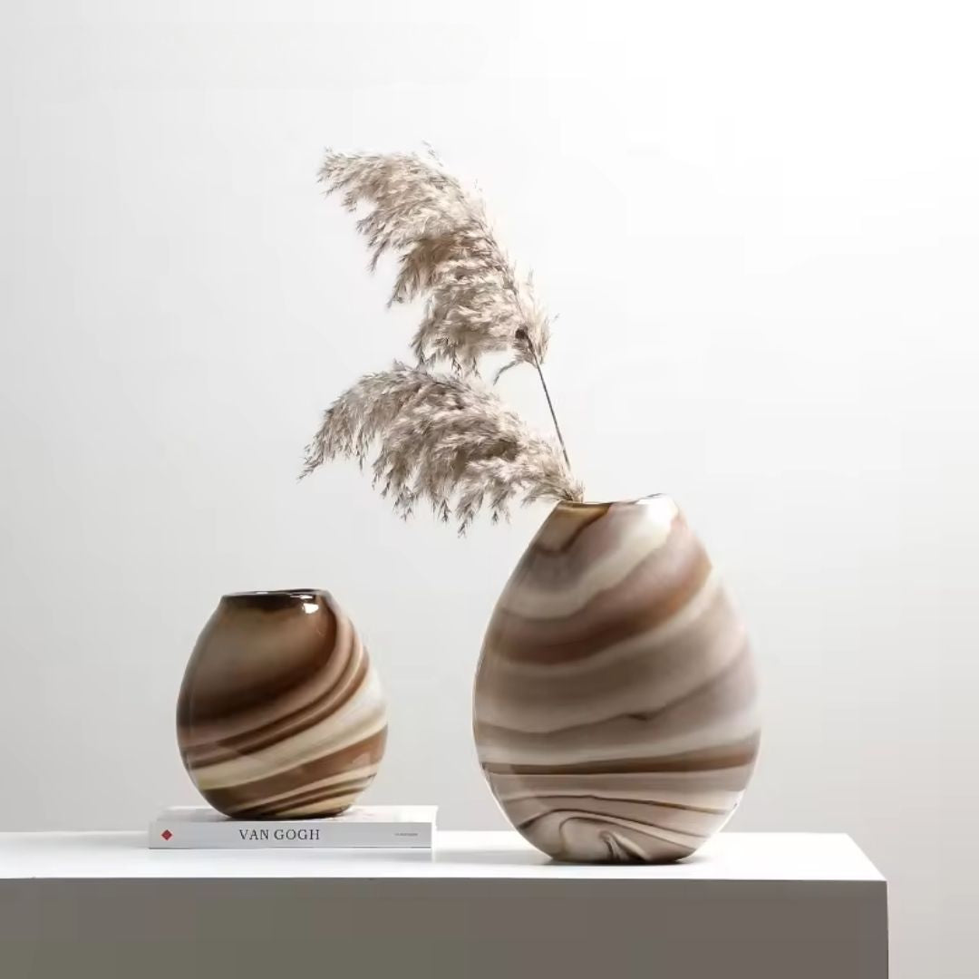 Multicolor Ring Vase-A FB-E23028A - Vases - ebarza Furniture UAE | Shop Modern Furniture in Abu Dhabi & Dubai - مفروشات ايبازرا في الامارات | تسوق اثاث عصري وديكورات مميزة في دبي وابوظبي